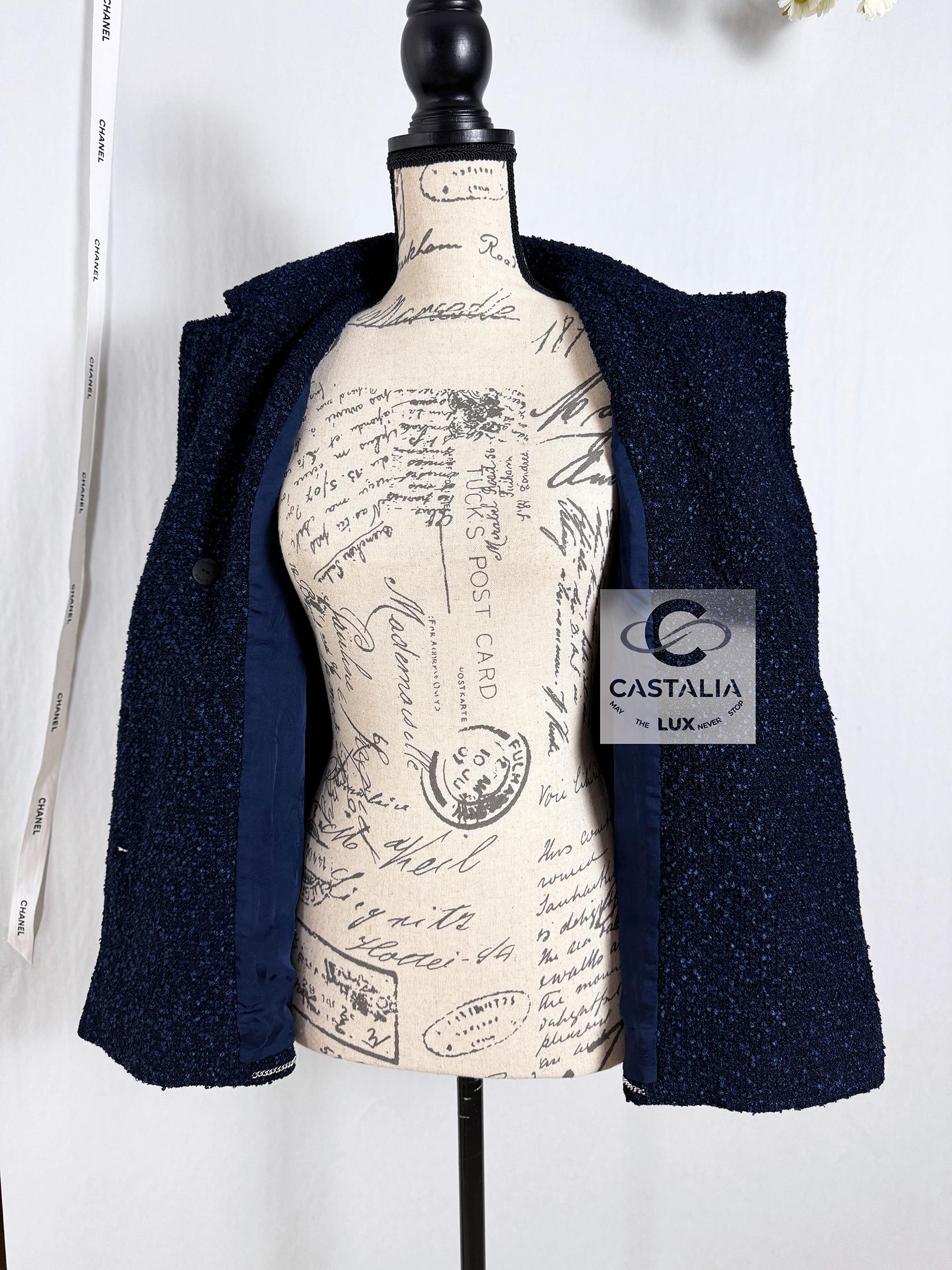 Chanel New CC Buttons Airport Collection Tweed Jacket 11