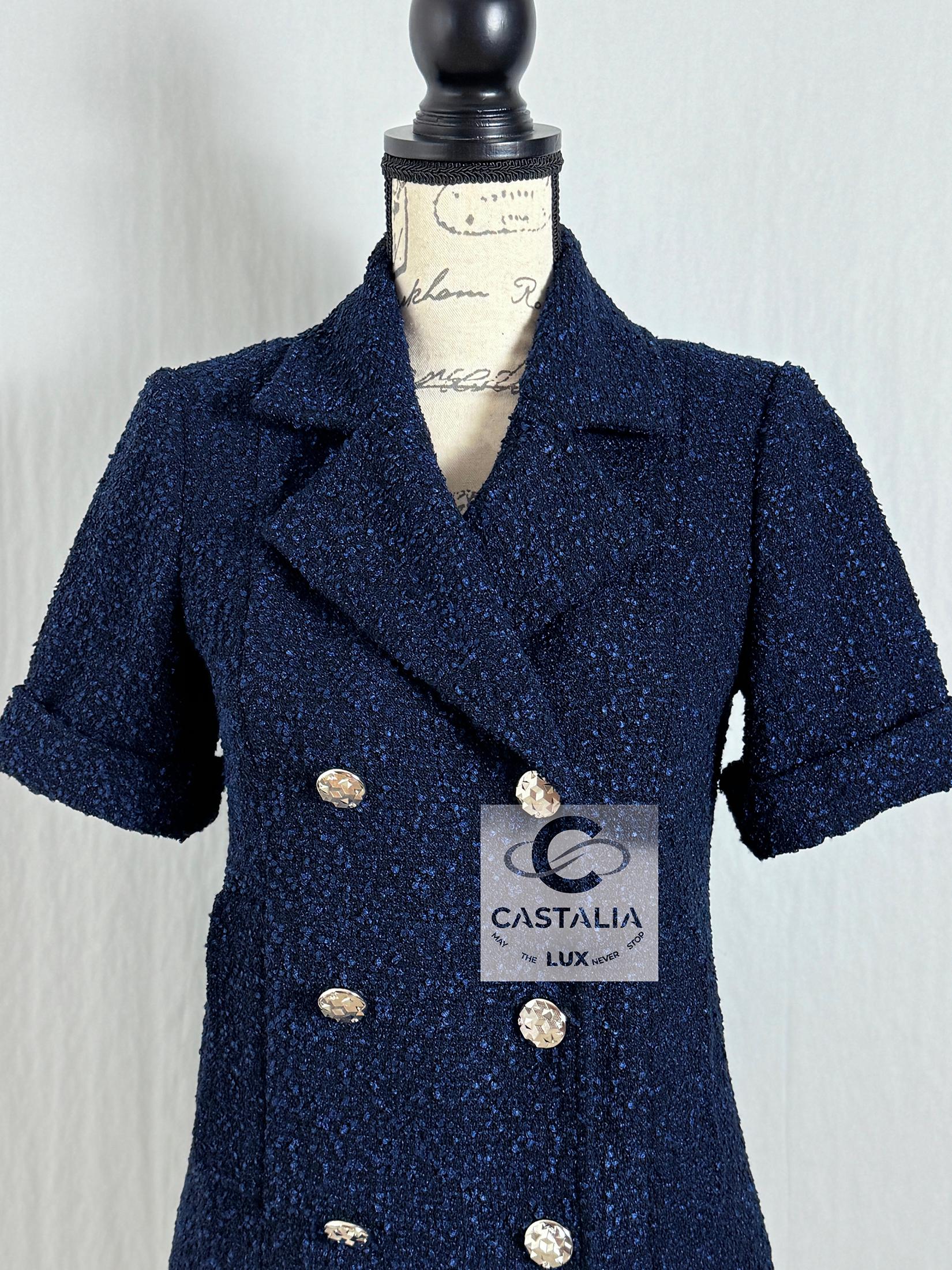 Chanel New CC Buttons Airport Collection Tweed Jacket 2