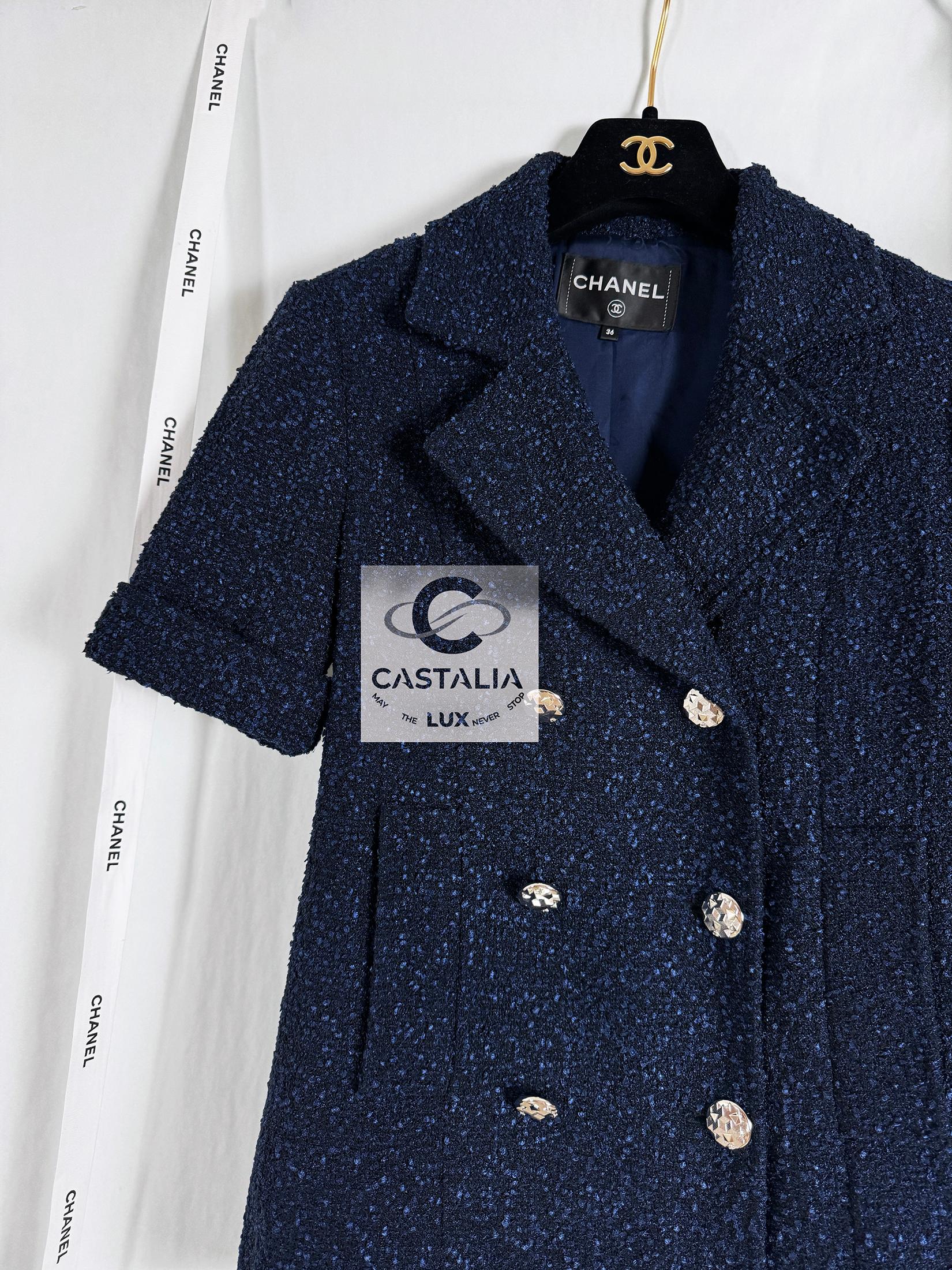 Chanel New CC Buttons Airport Collection Tweed Jacket 3