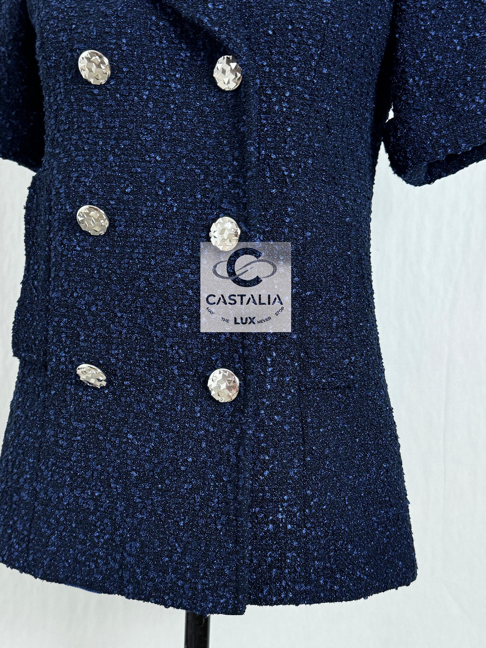 Chanel New CC Buttons Airport Collection Tweed Jacket 4