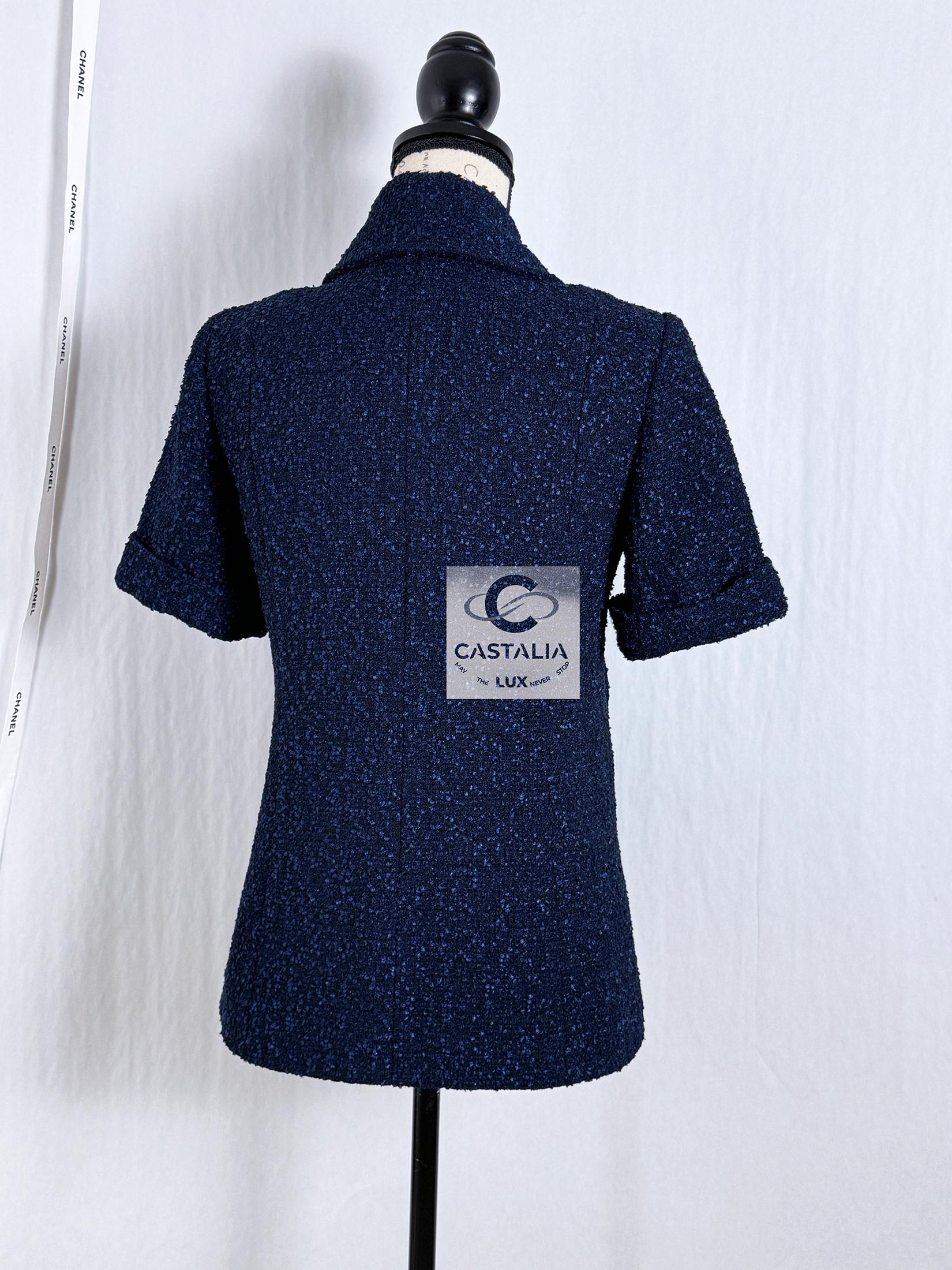 Chanel New CC Buttons Airport Collection Tweed Jacket 6