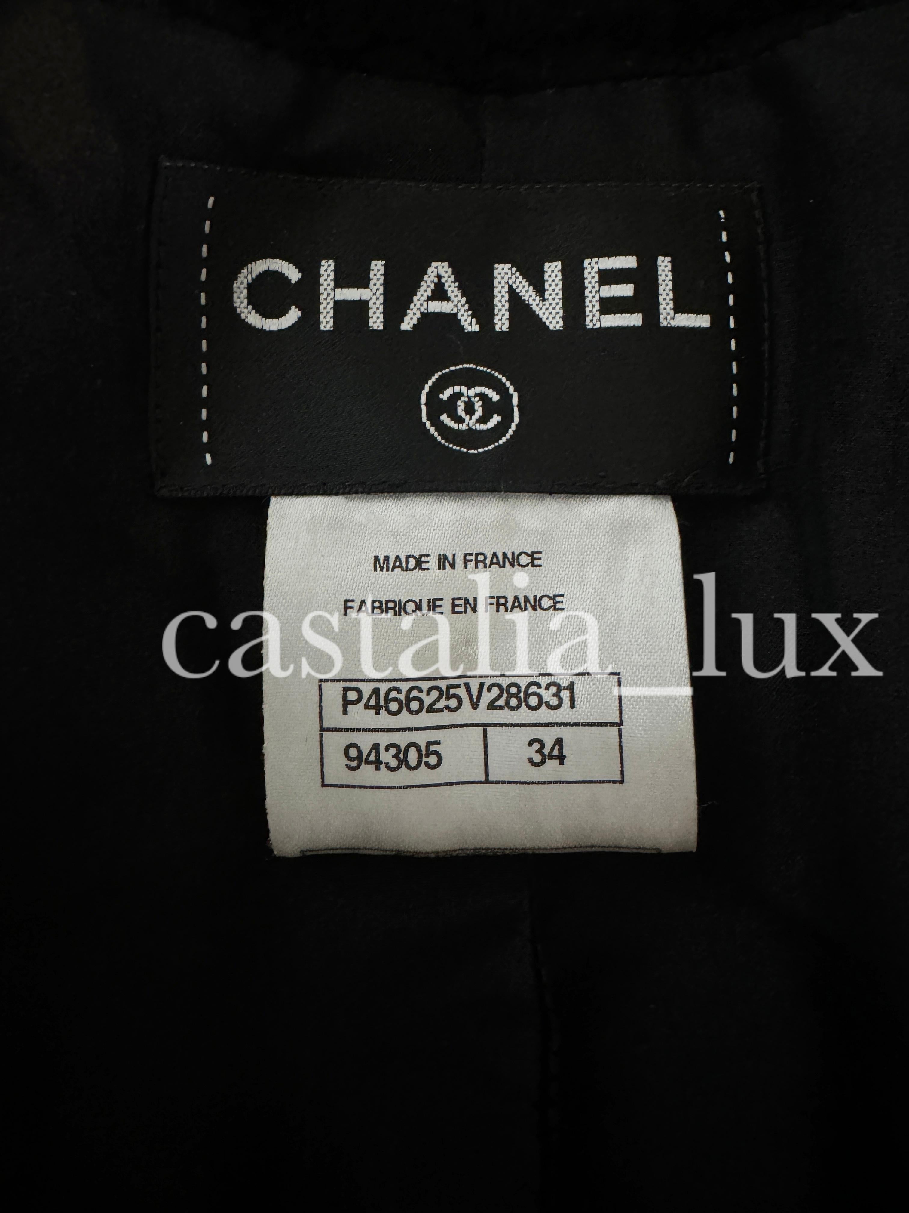 Chanel New CC Buttons Black Tweed Jacket 8