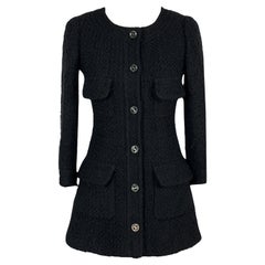 Chanel New CC Buttons Black Tweed Jacket