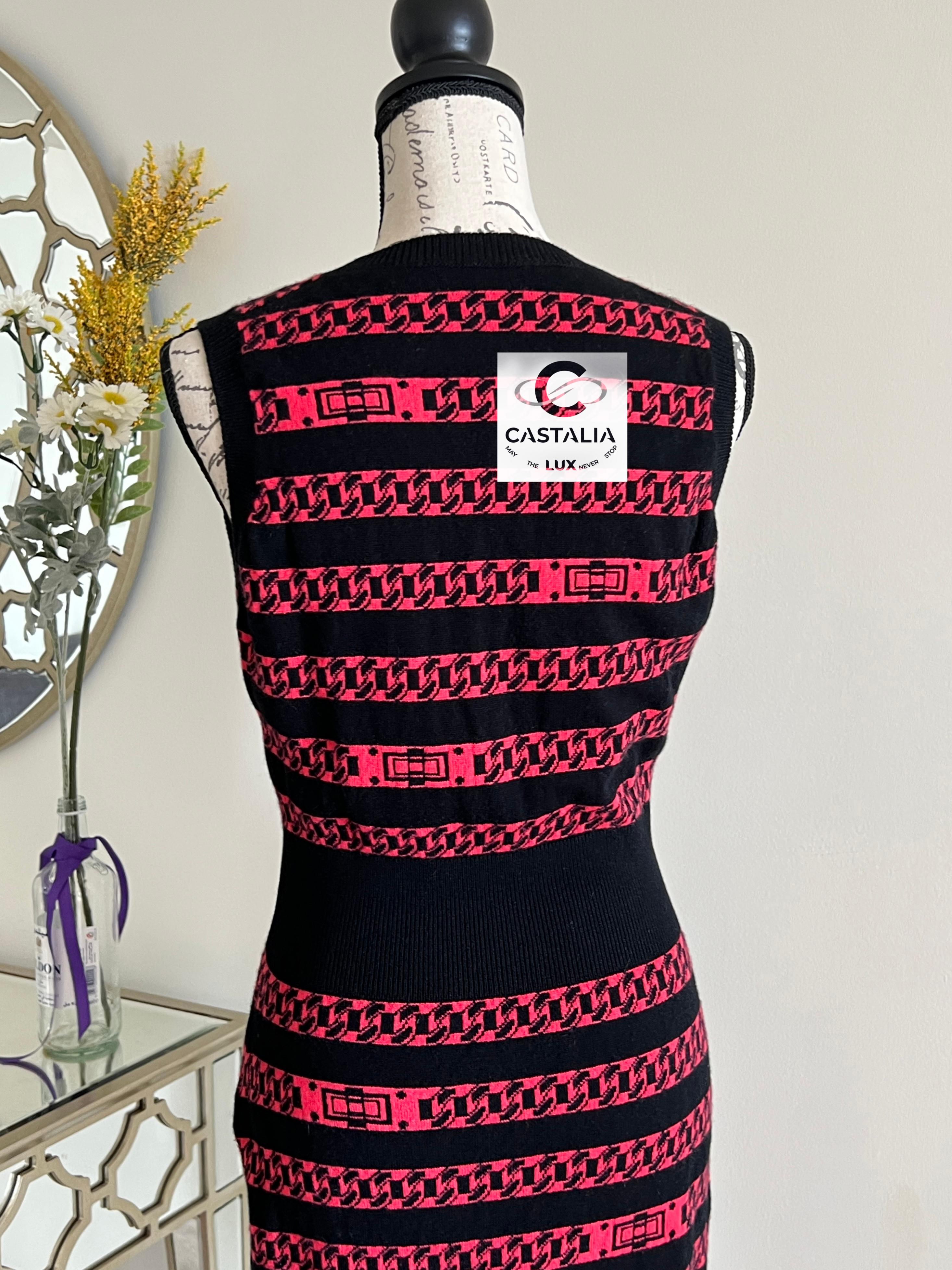 Chanel Nouveau CC boutons chaîne motif maillons en cachemire 40 FR en vente 5
