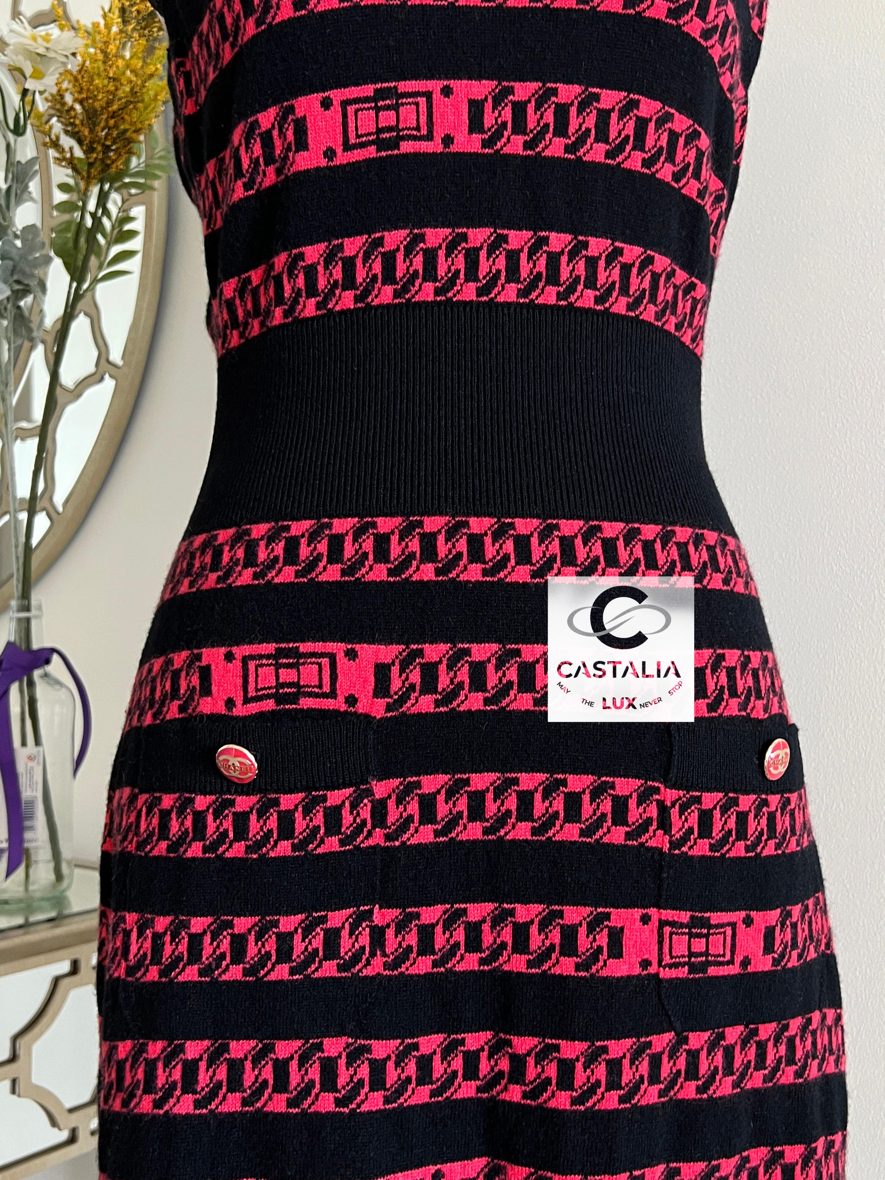 Chanel Nouveau CC boutons chaîne motif maillons en cachemire 40 FR Pour femmes en vente