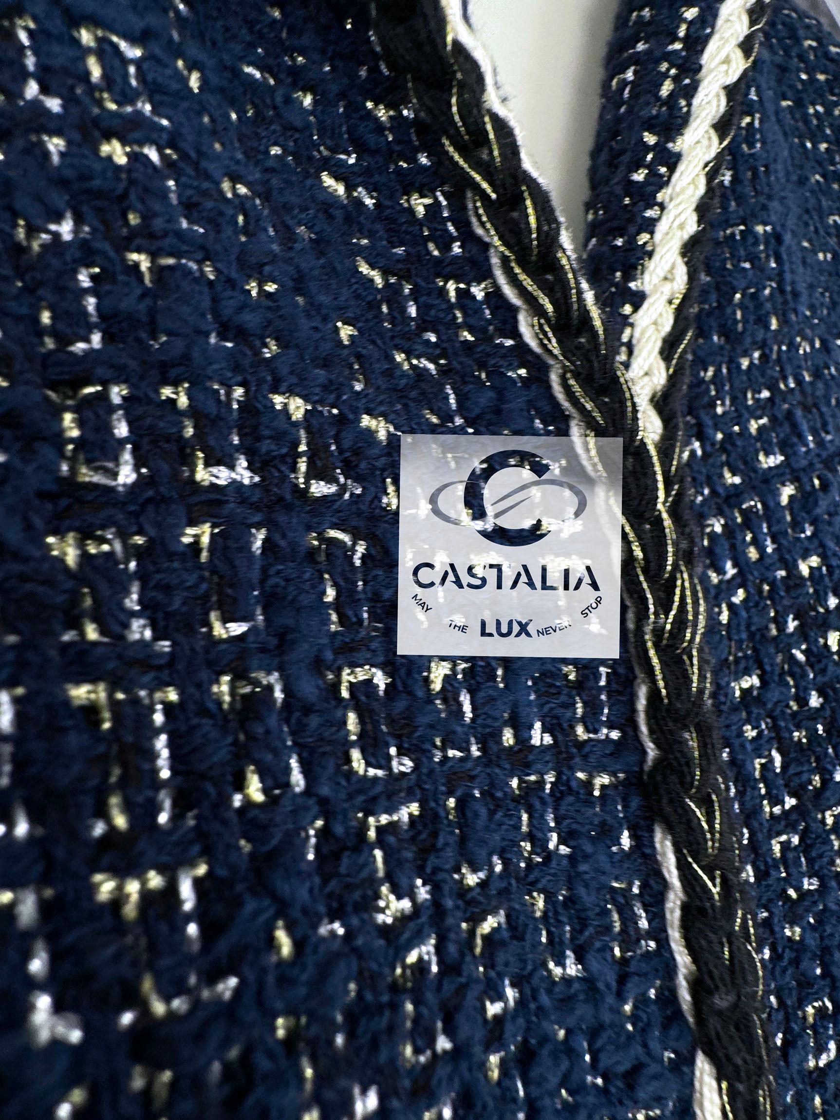 Women's or Men's Chanel New CC Buttons Iridescent Tweed Vest