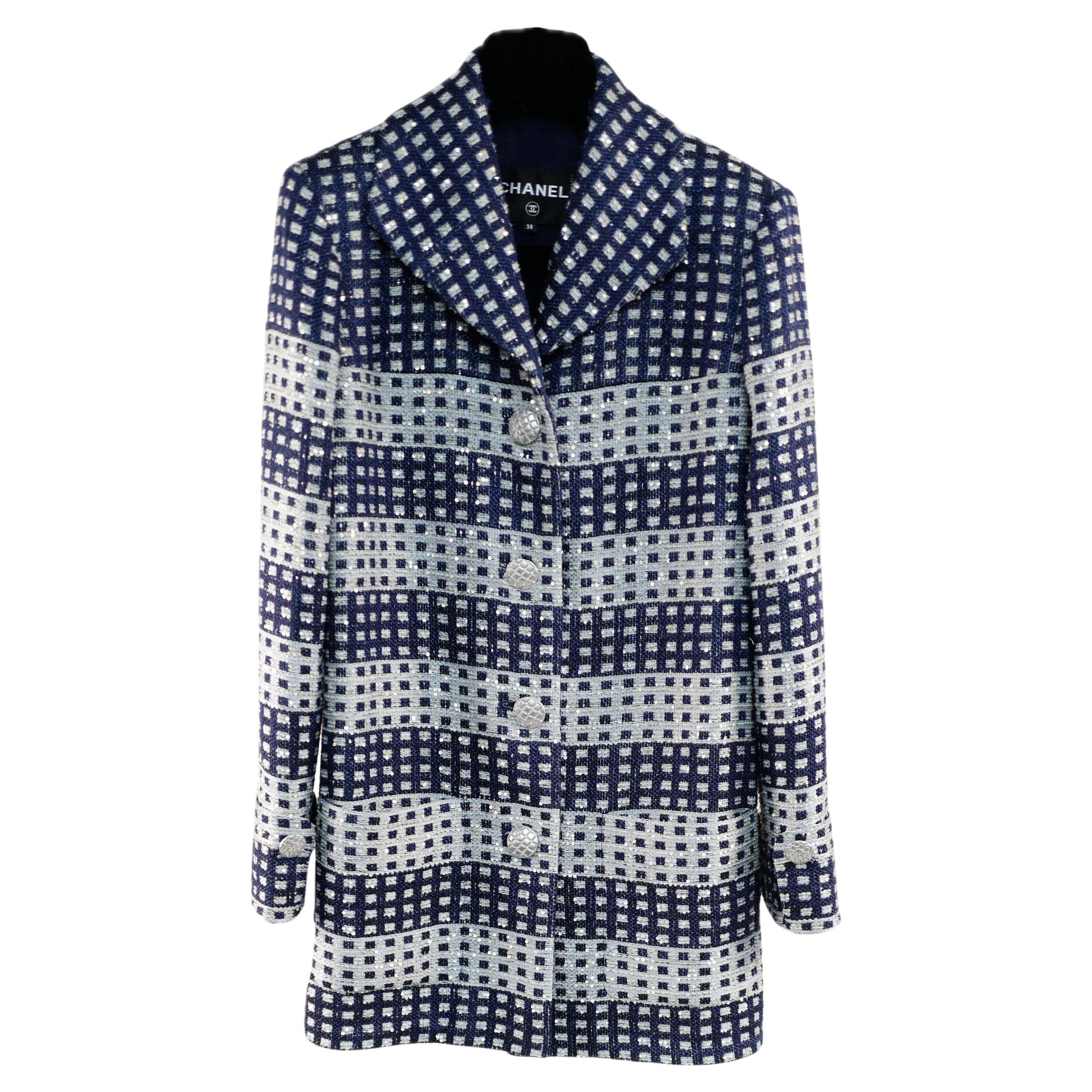 Chanel New CC Buttons Lesage Tweed Jacket en vente