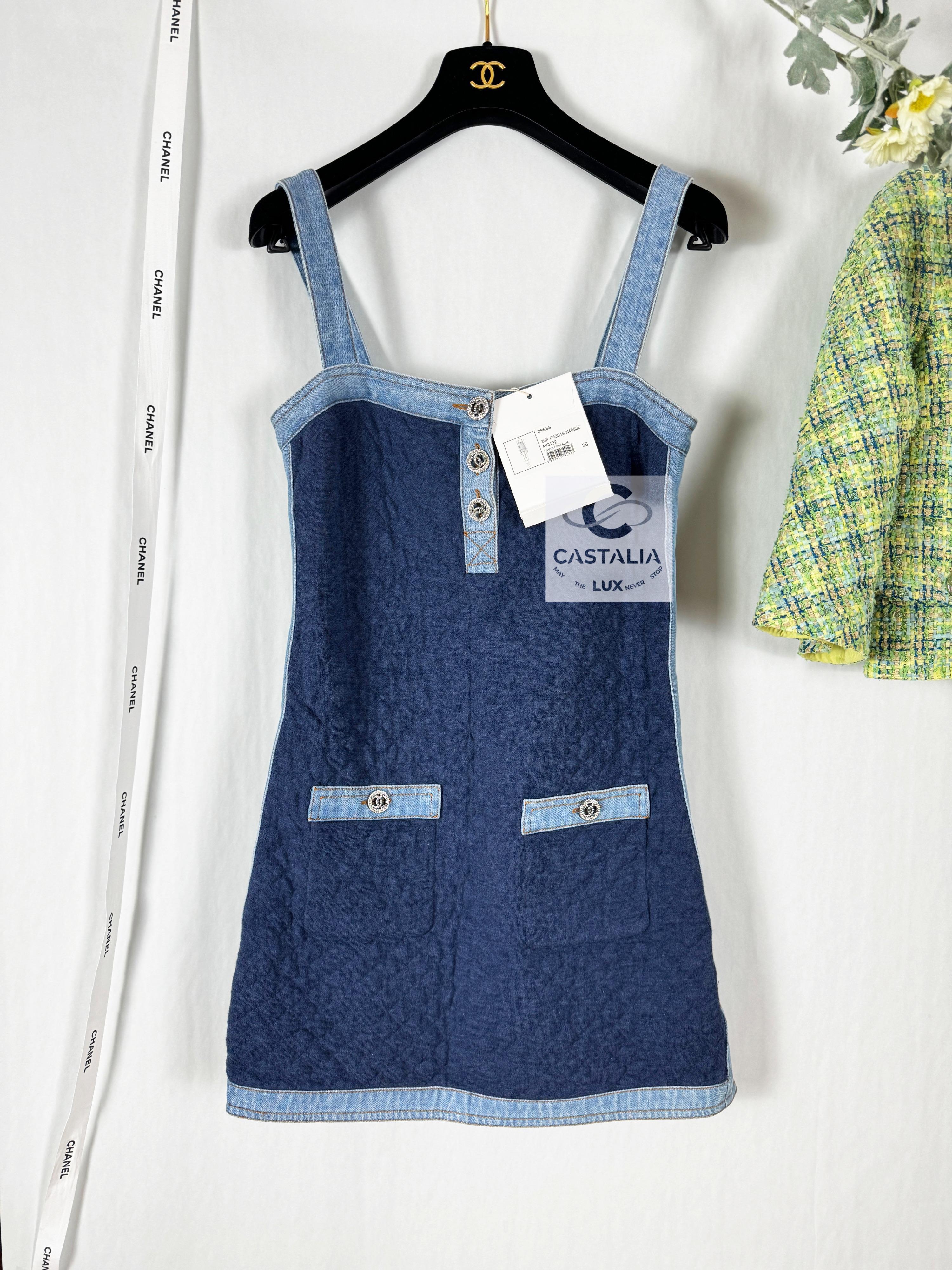 Chanel New CC Buttons Quilted Dress 2