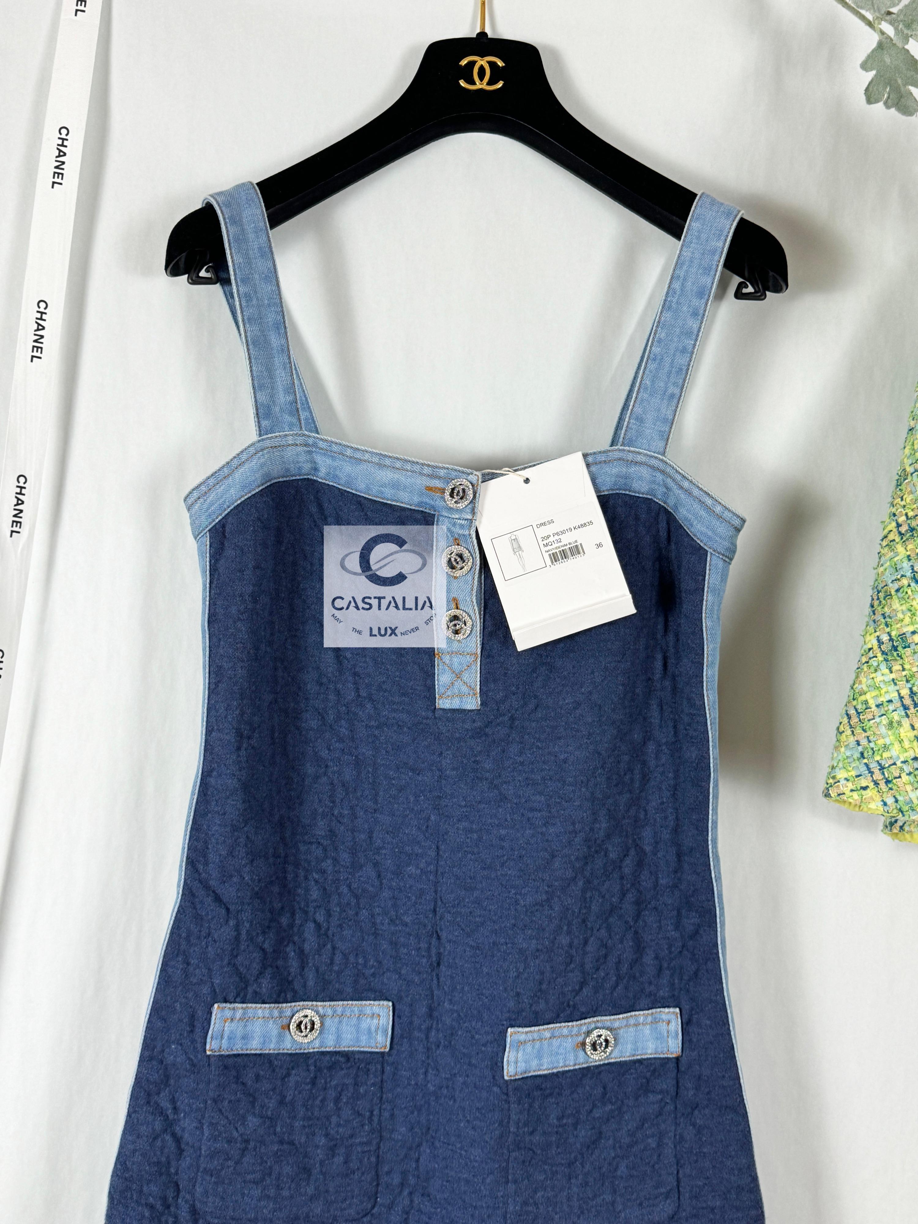 Chanel New CC Buttons Quilted Dress 3