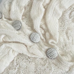 Chanel New CC Buttons Ruffled Jumper
