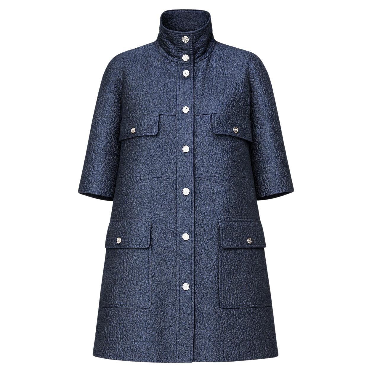 CHANEL New CC Camellia Celestial Shimmer Trench Coat 44 FR