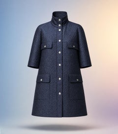 CHANEL New CC Camellia Celestial Shimmer Trenchcoat 44 FR