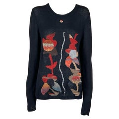 Chanel New CC Charm Black Jumper 42 FR