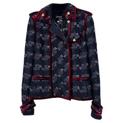 Chanel New CC Eagle Buttons Black Tweed Jacket