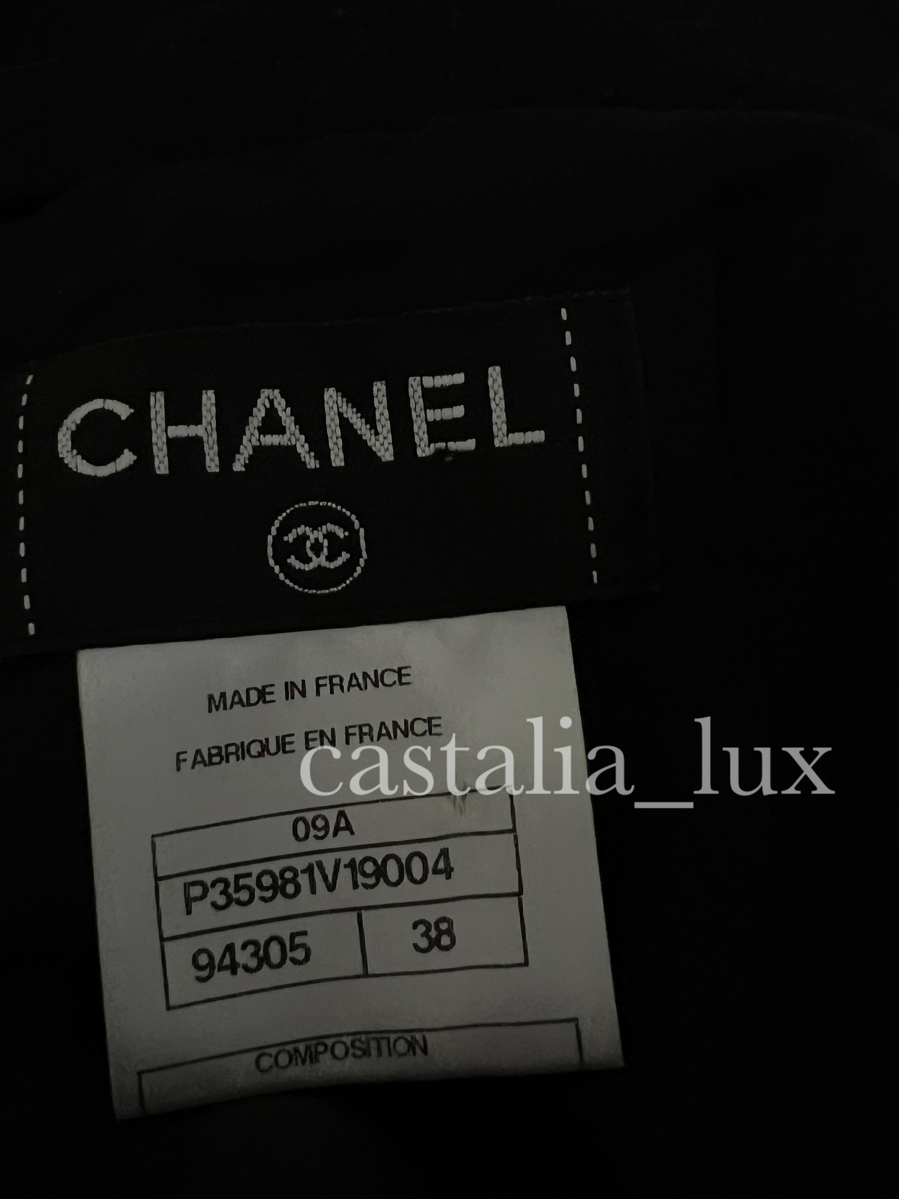Chanel New CC Eagle Charm Black Pencil Skirt For Sale 4