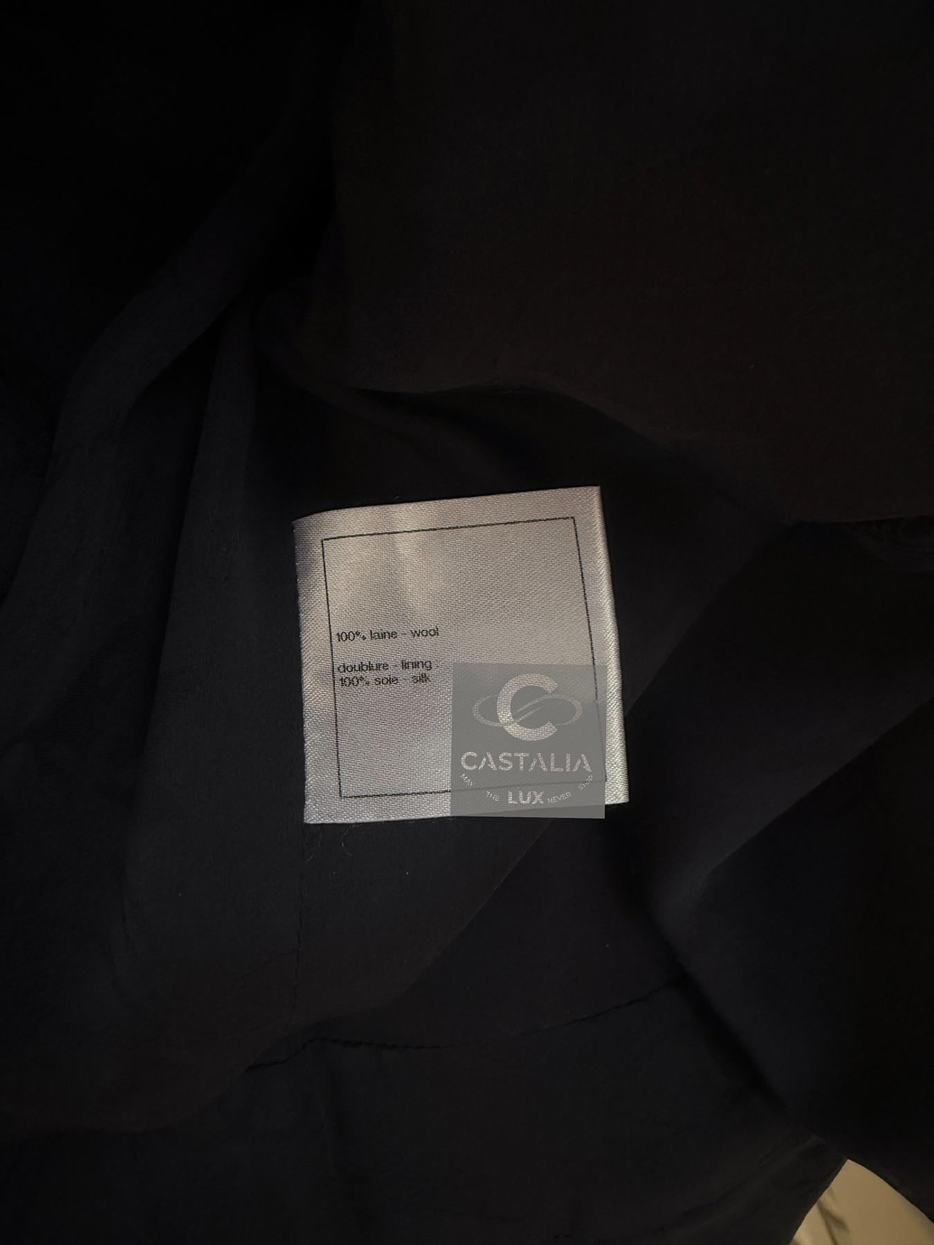 Chanel New CC Gripoix Buttons Tweed Dress 46 FR For Sale 8