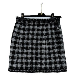 Chanel New CC Jewel Buttons Runway Tweed Skirt