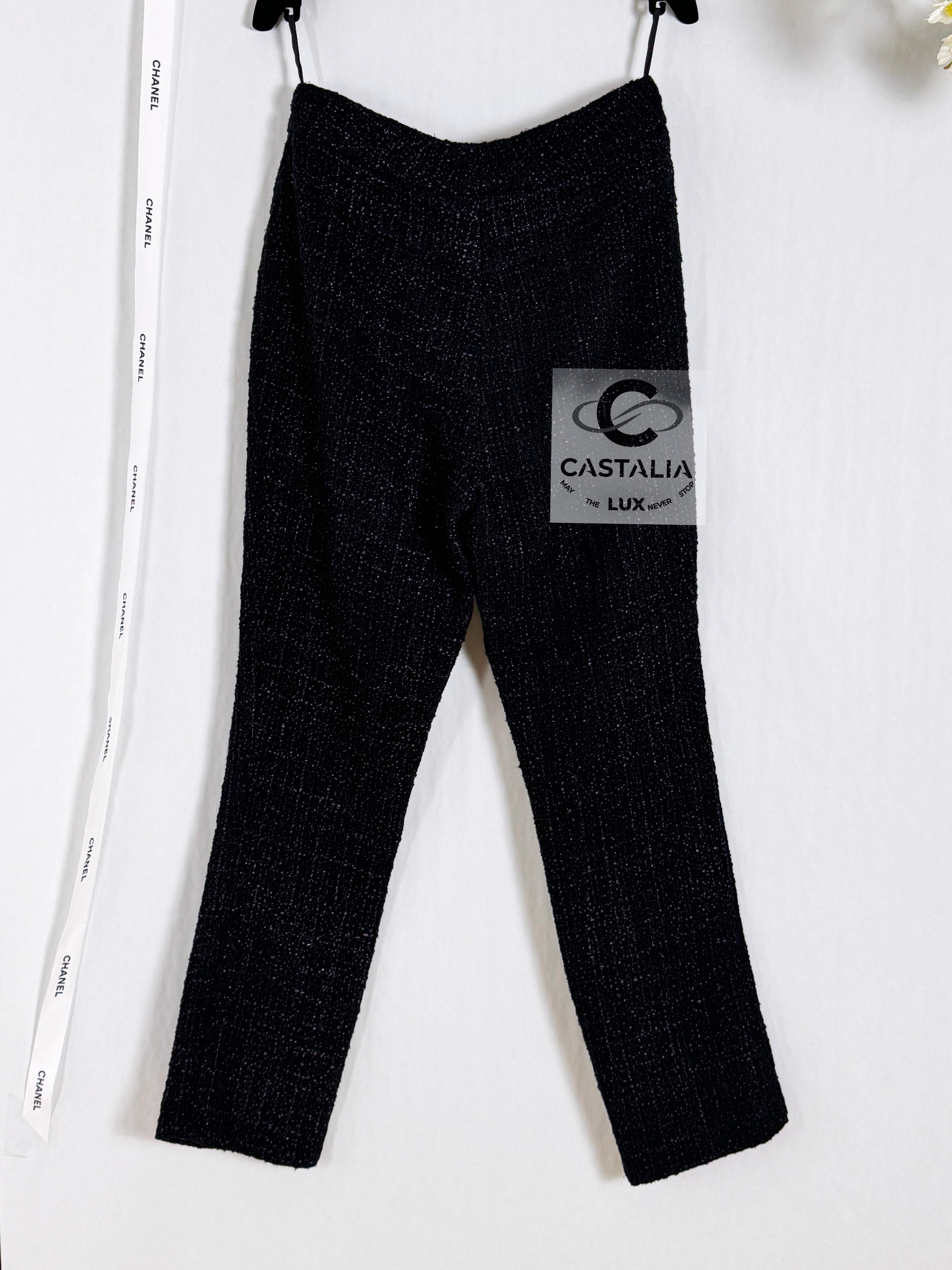 Women's or Men's Chanel New CC Jewel Buttons Tweed Trousers