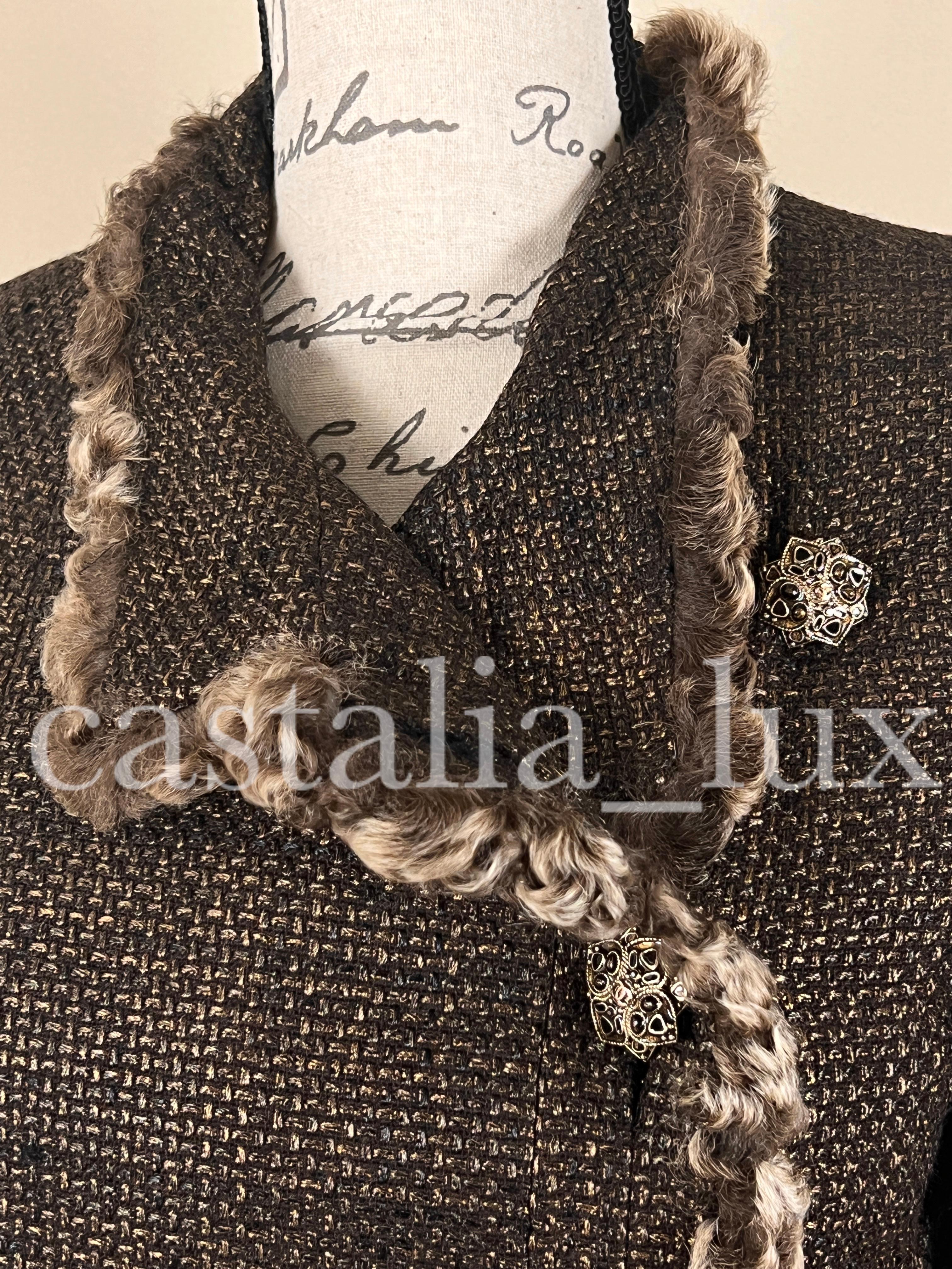 Chanel New CC Jewel Gripoix Buttons Tweed Jacket 8