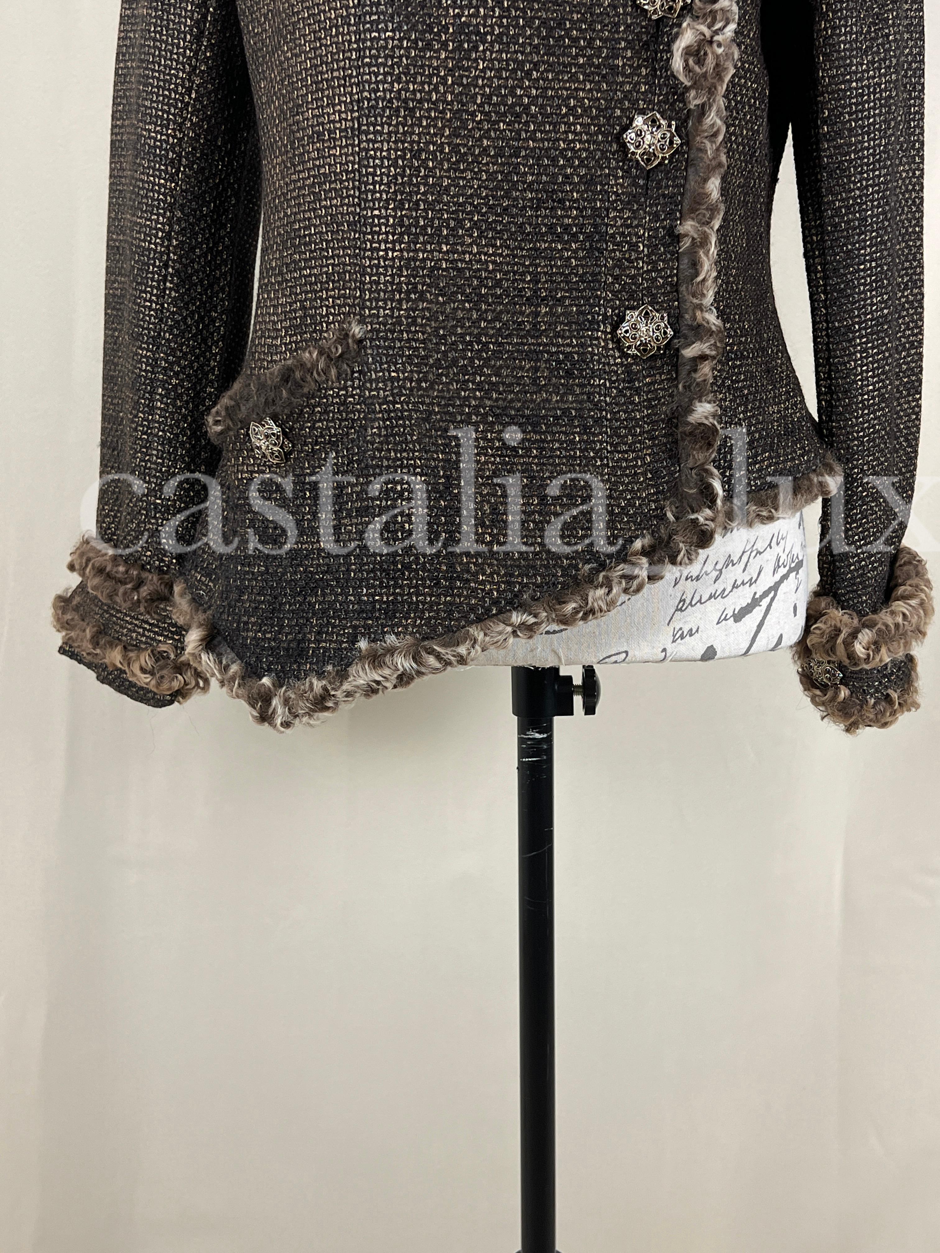 Chanel New CC Jewel Gripoix Buttons Tweed Jacket 10