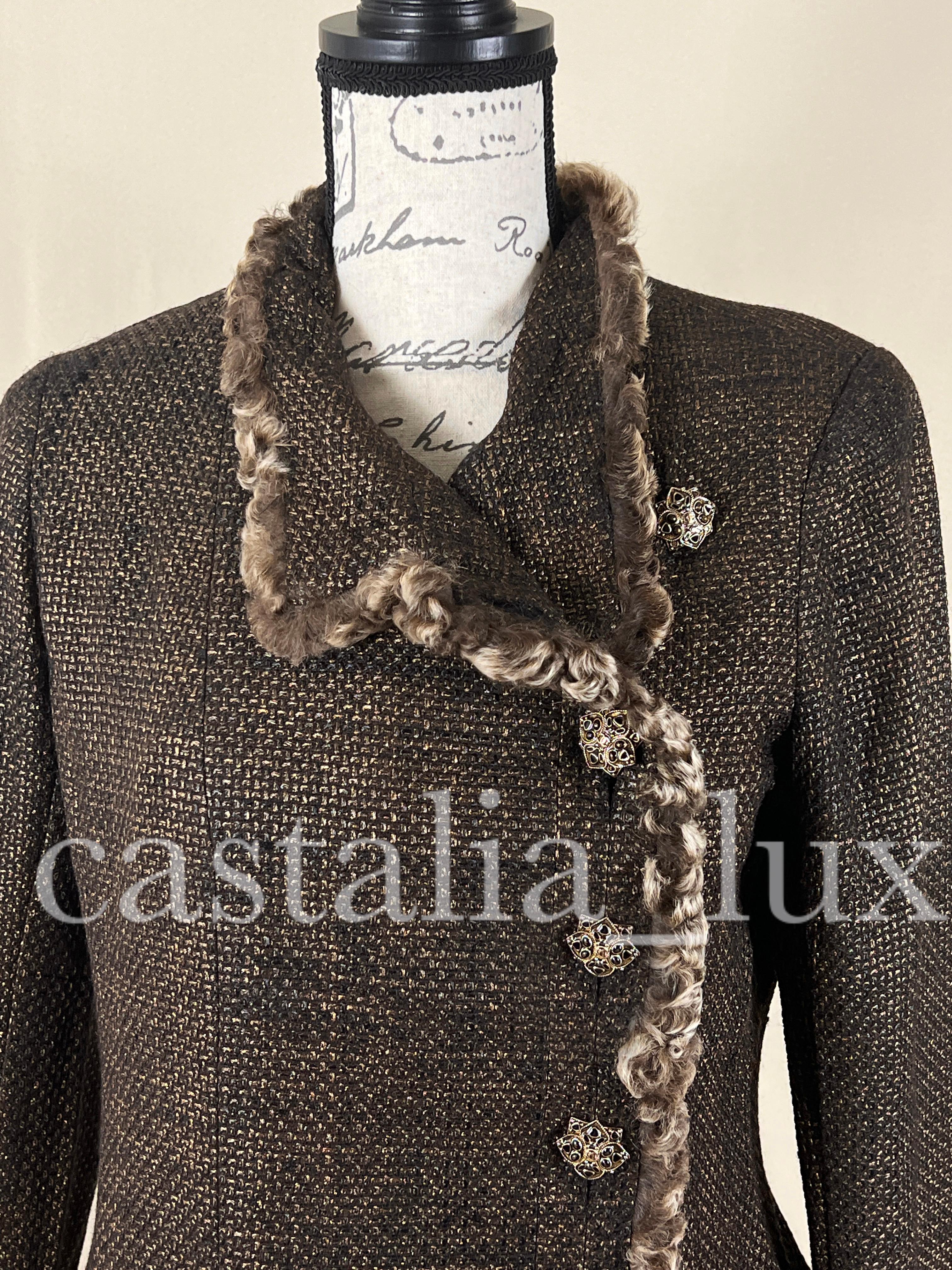 Women's or Men's Chanel New CC Jewel Gripoix Buttons Tweed Jacket