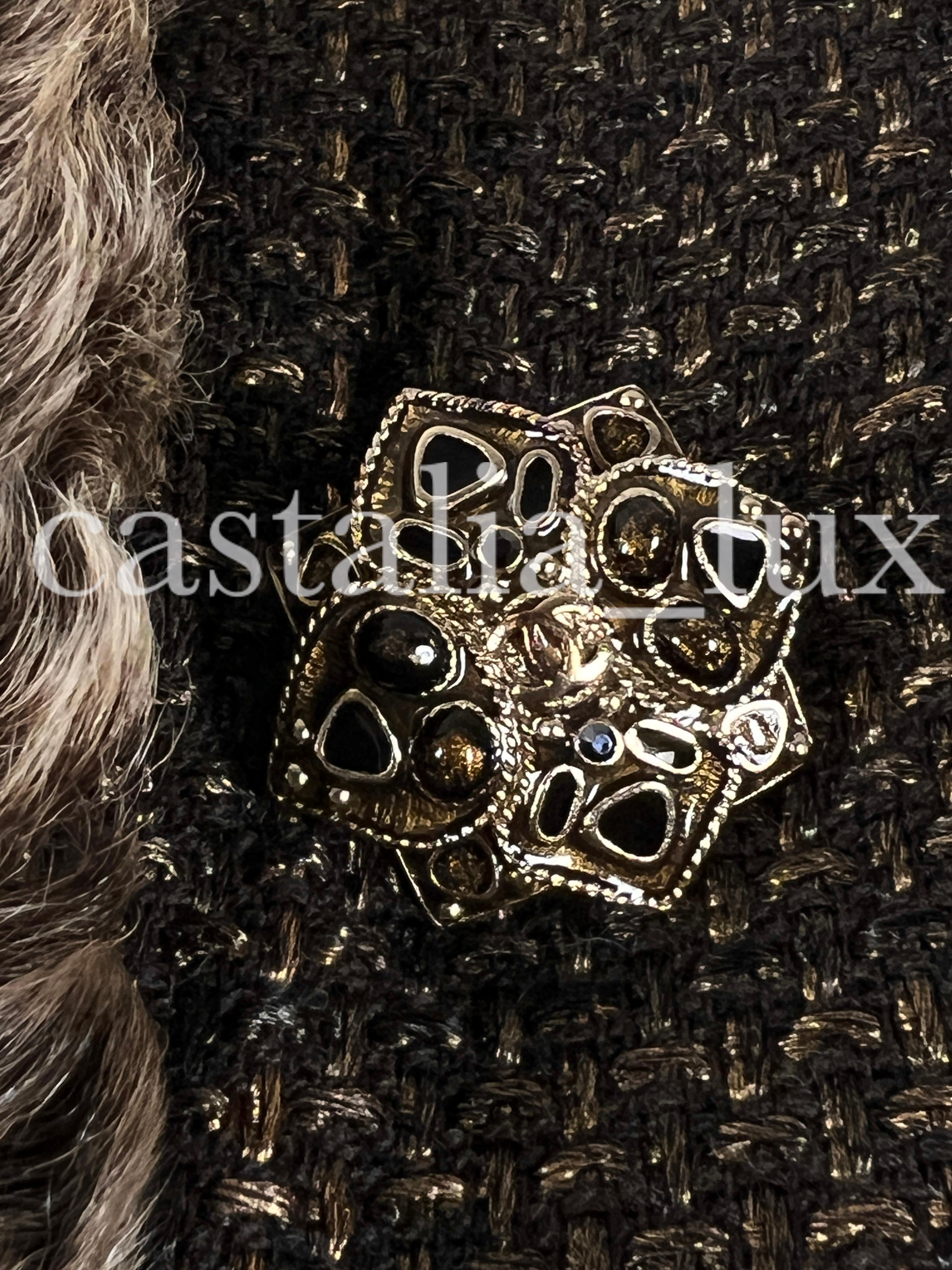 Chanel New CC Jewel Gripoix Buttons Tweed Jacket 1