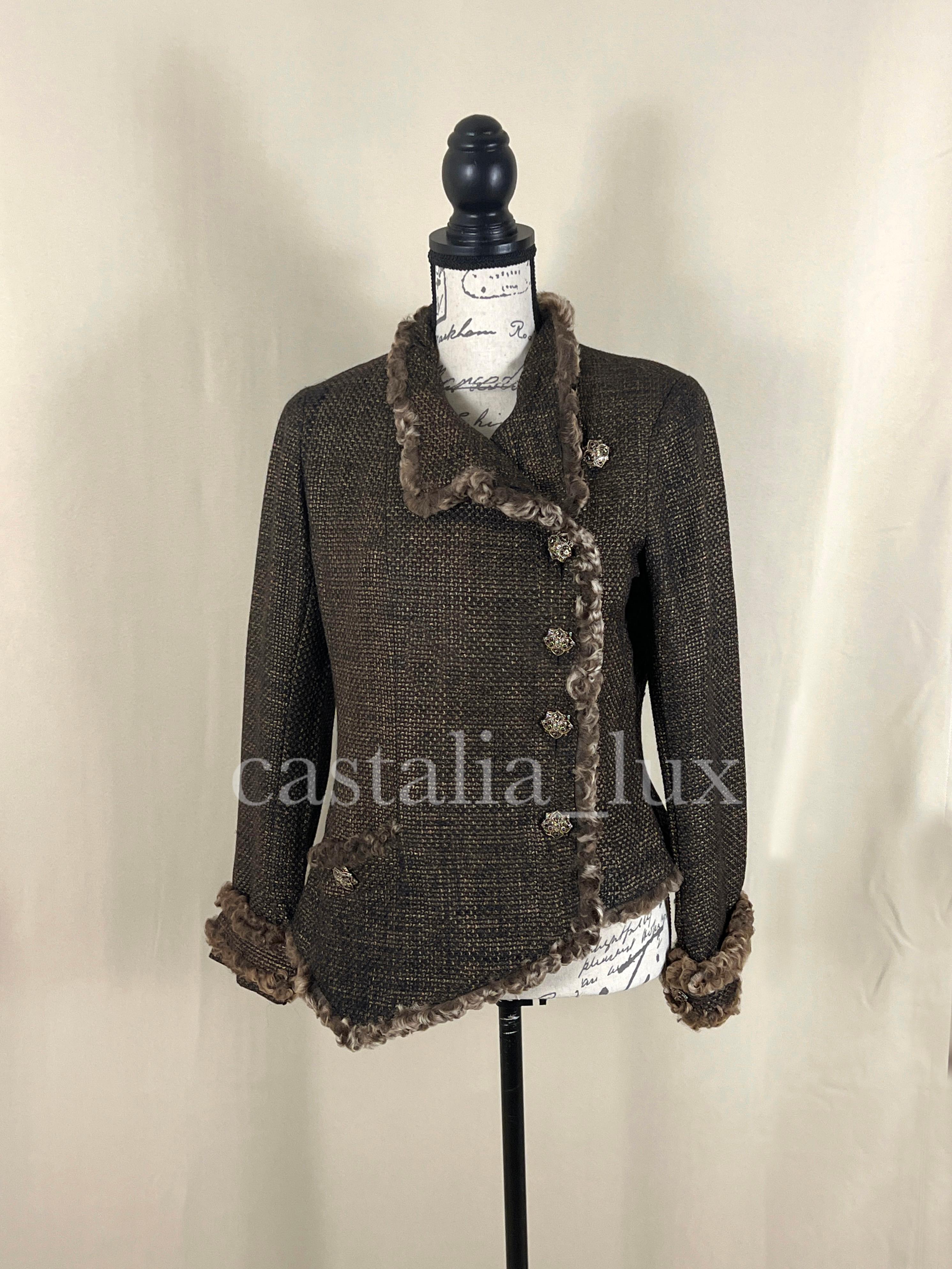 Chanel New CC Jewel Gripoix Buttons Tweed Jacket 3