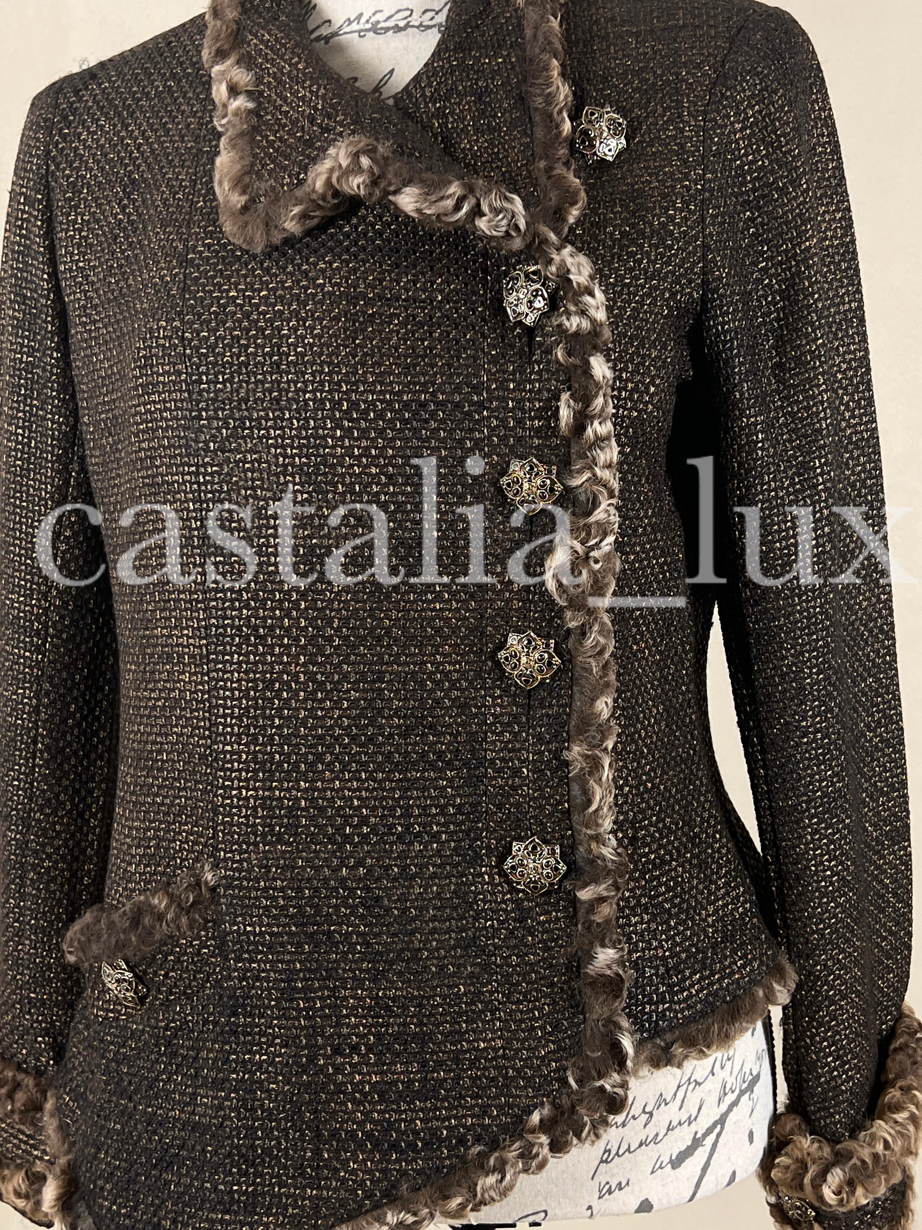 Chanel New CC Jewel Gripoix Buttons Tweed Jacket 4