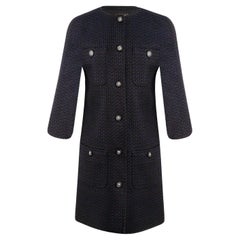 Used Chanel New CC Lionhead Buttons Tweed Coat