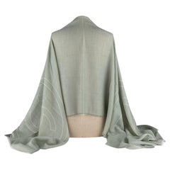 Sciarpa in cashmere Chanel con il nuovo logo CC, verde chiaro