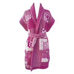 Chanel New CC Logo Coco Express Cashmere Cardi Coat 38 FR