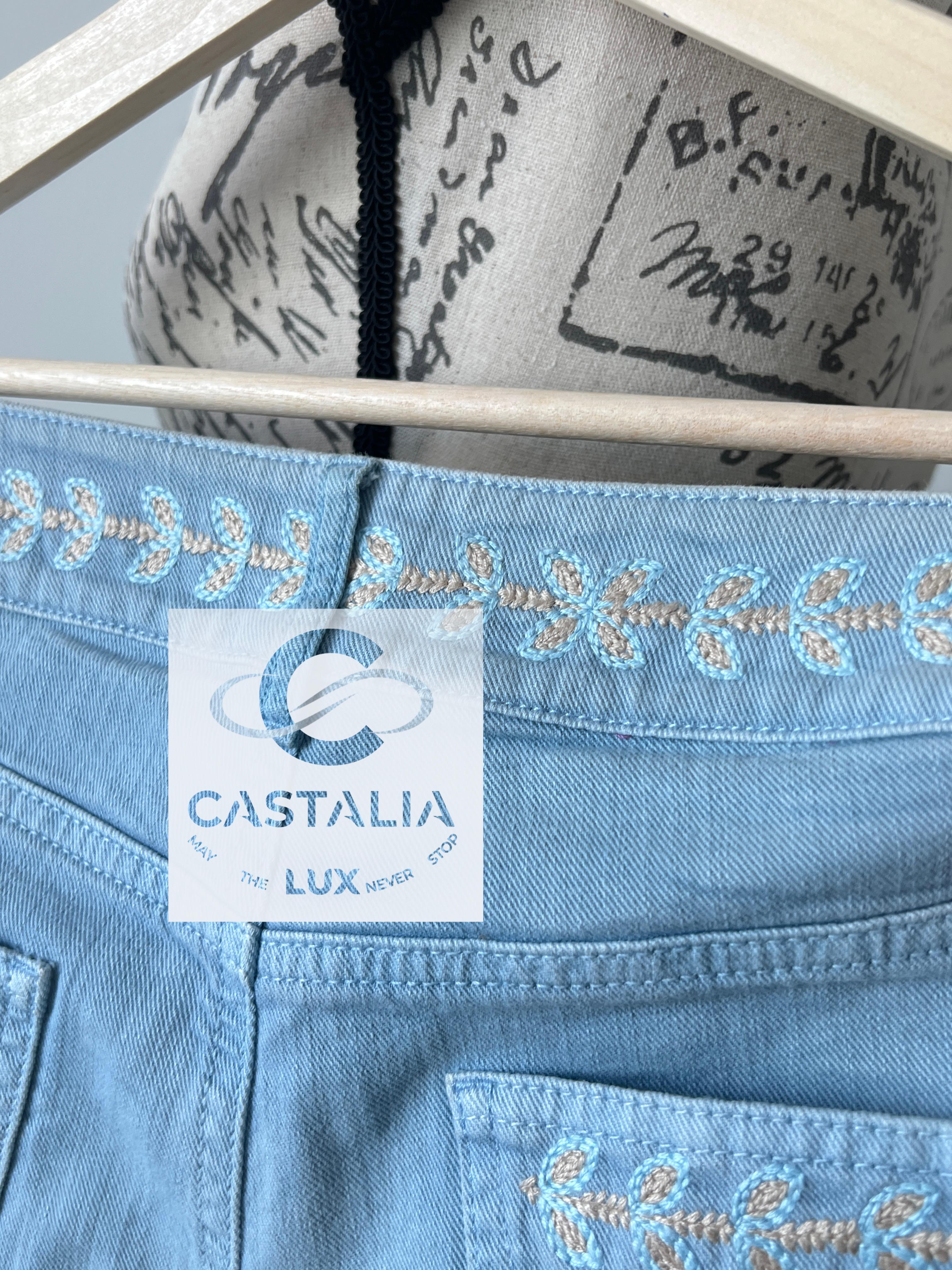 Chanel New CC Logo La Riviera Collection Runway Jeans 7