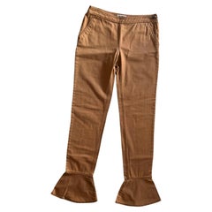 Chanel New CC Logo Patch Flare Detail Jeans 40 FR
