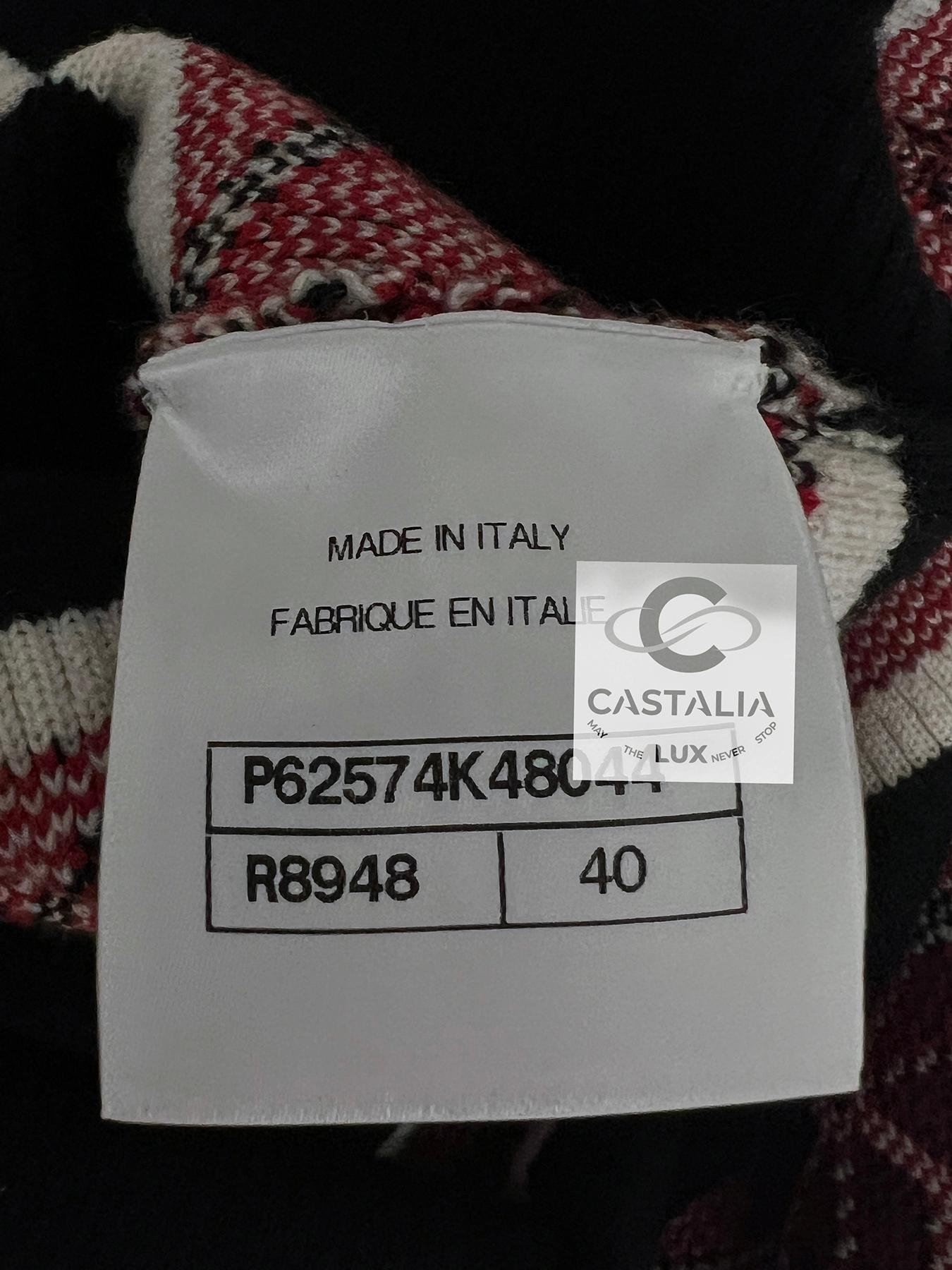 Chanel New CC Logo Runway Cashmere Jumper 40 FR 10