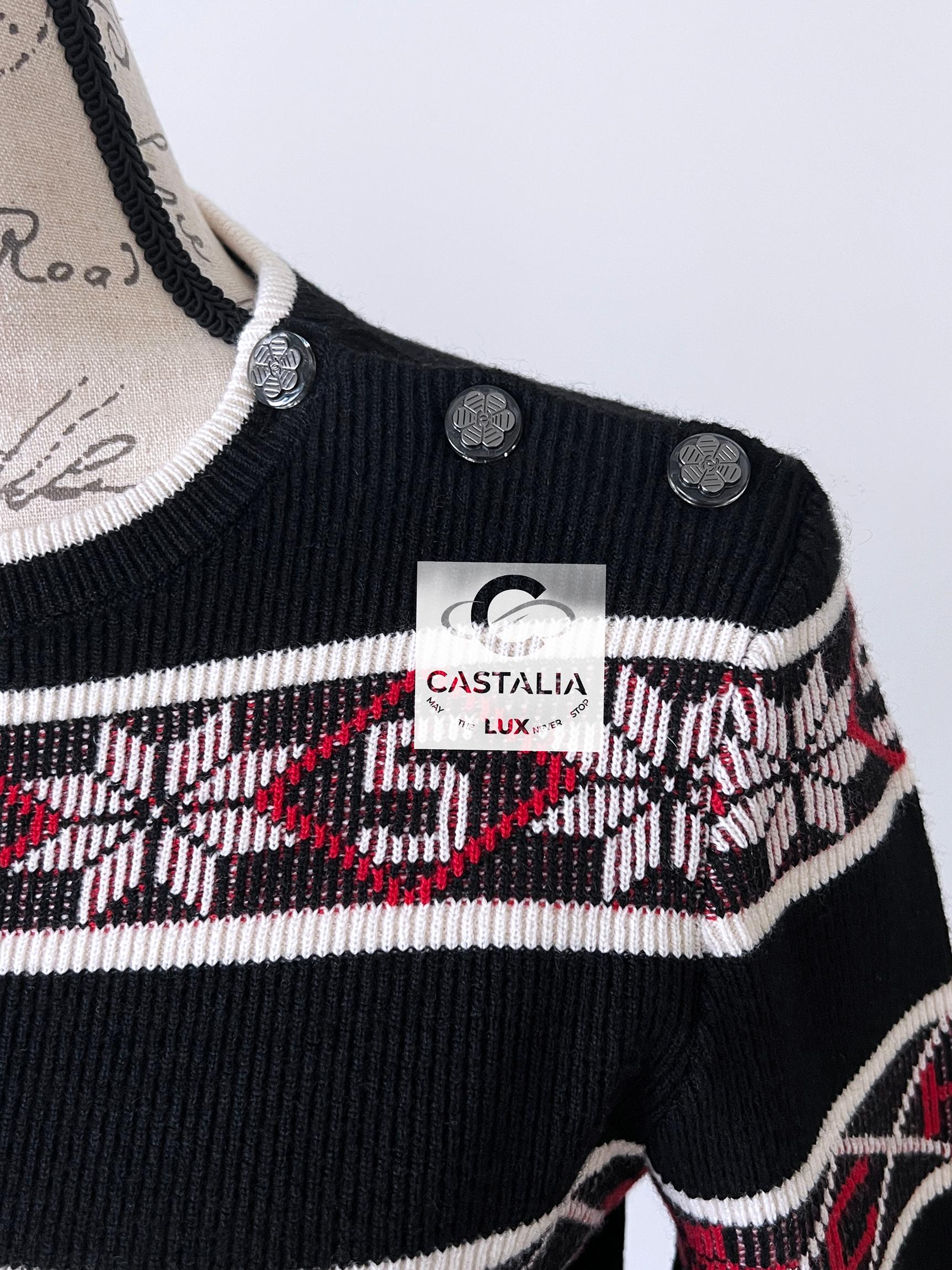 Chanel New CC Logo Runway Cashmere Jumper 40 FR 1