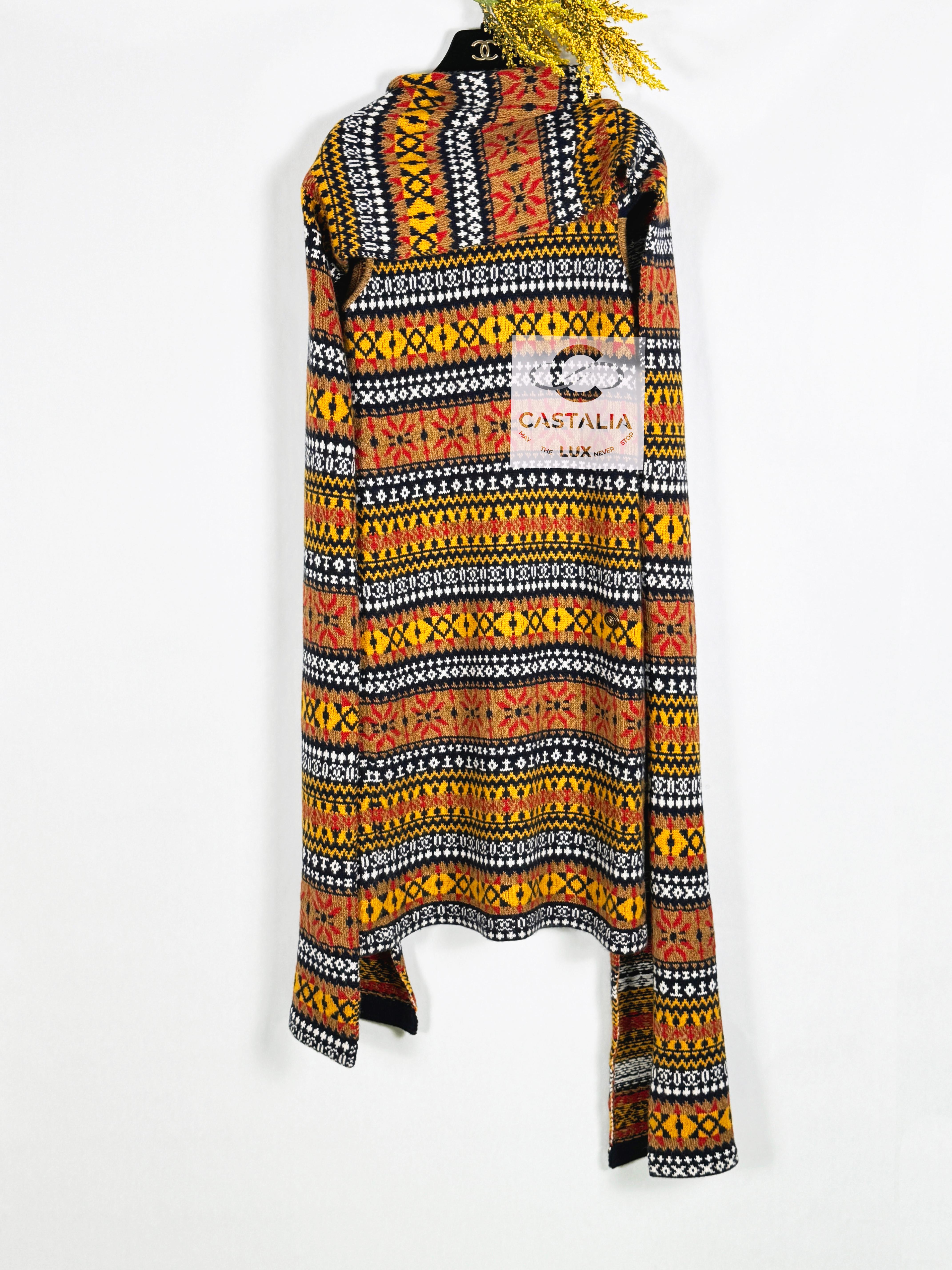 Chanel New CC Logo Runway Maxi Cashmere Dress And Giant Shawl 1