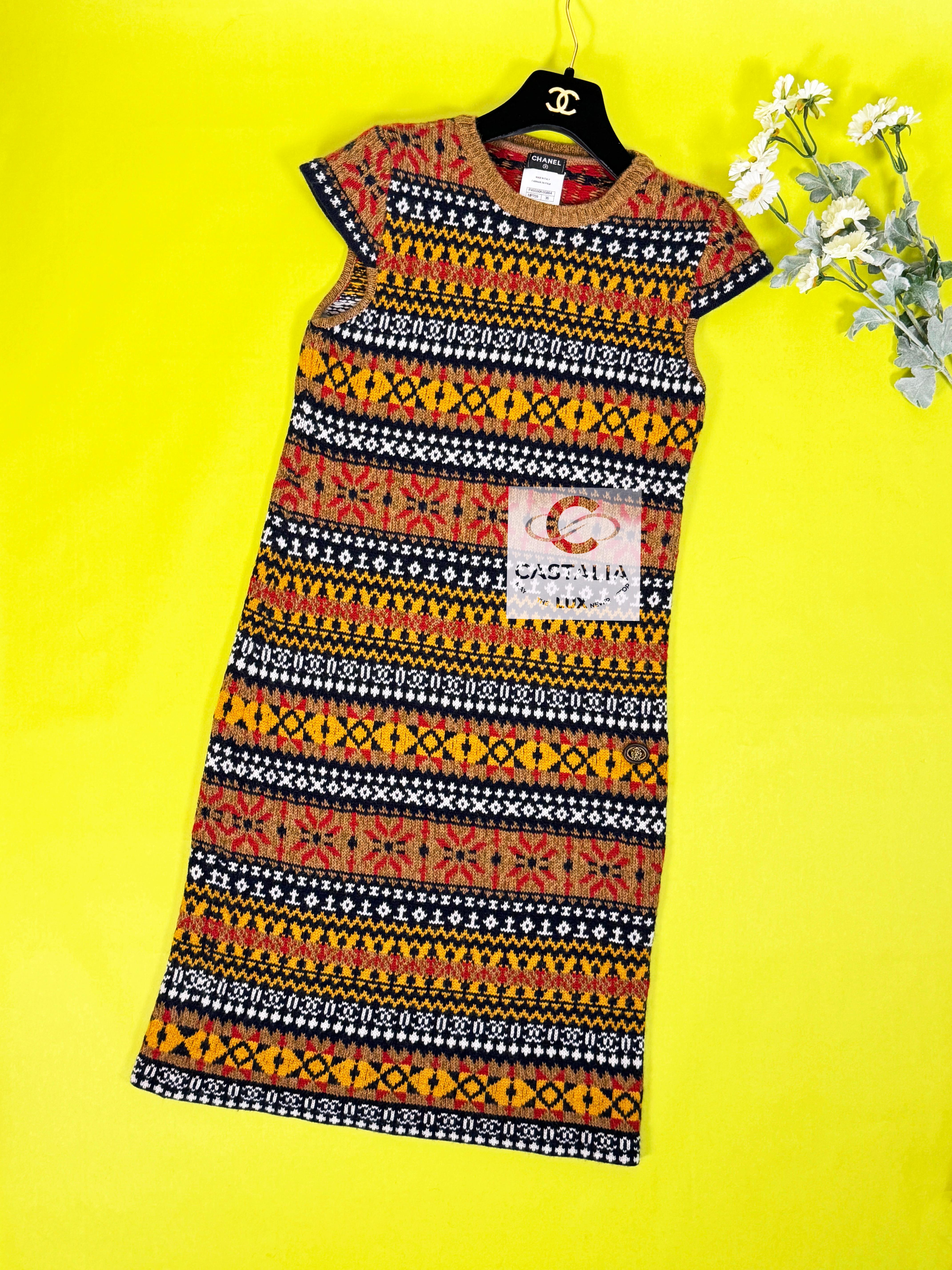 Chanel New CC Logo Runway Maxi Cashmere Dress And Giant Shawl 2