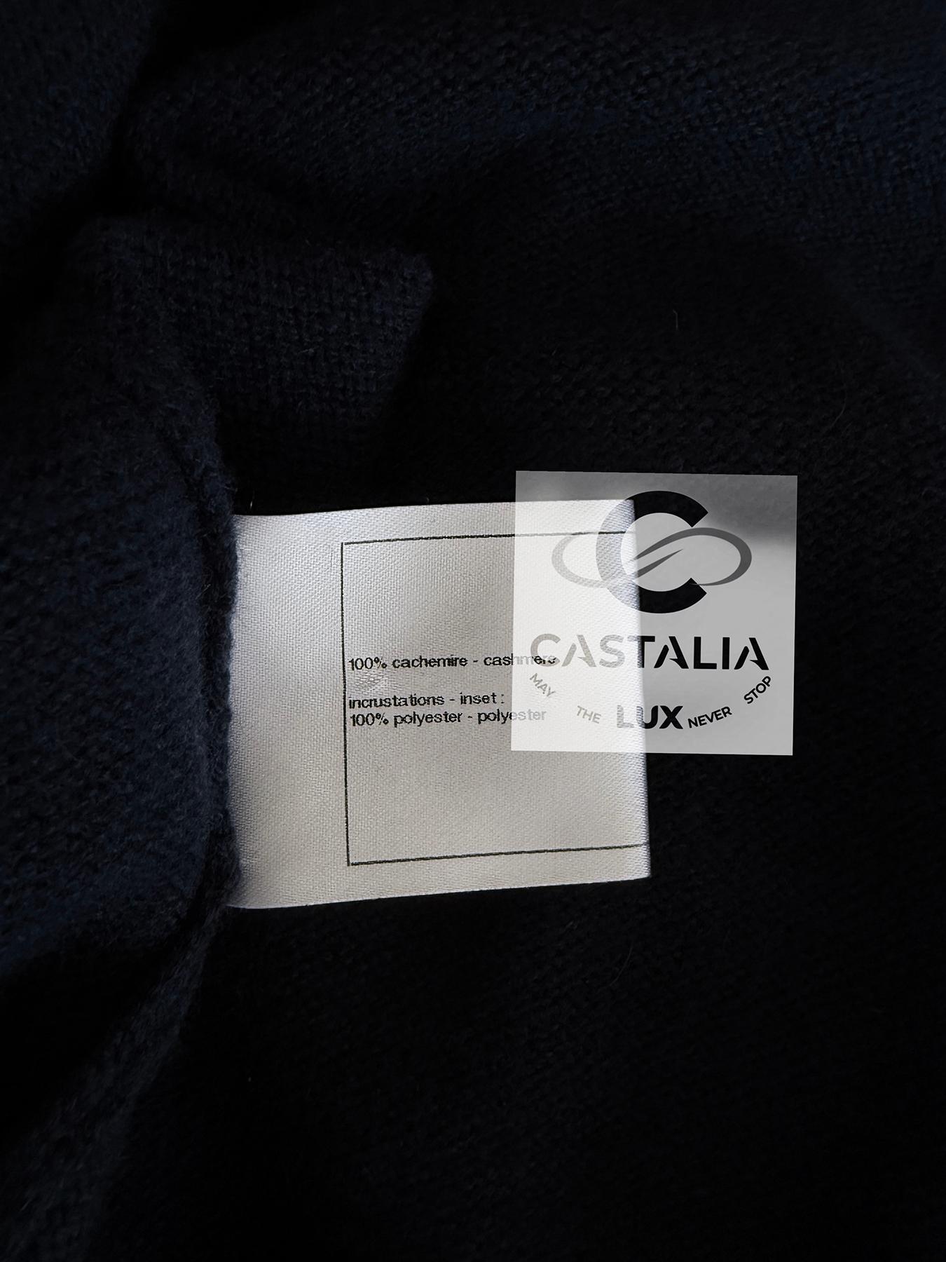 Chanel New CC Turnlocks Cashmere Cardigan 38 FR 10