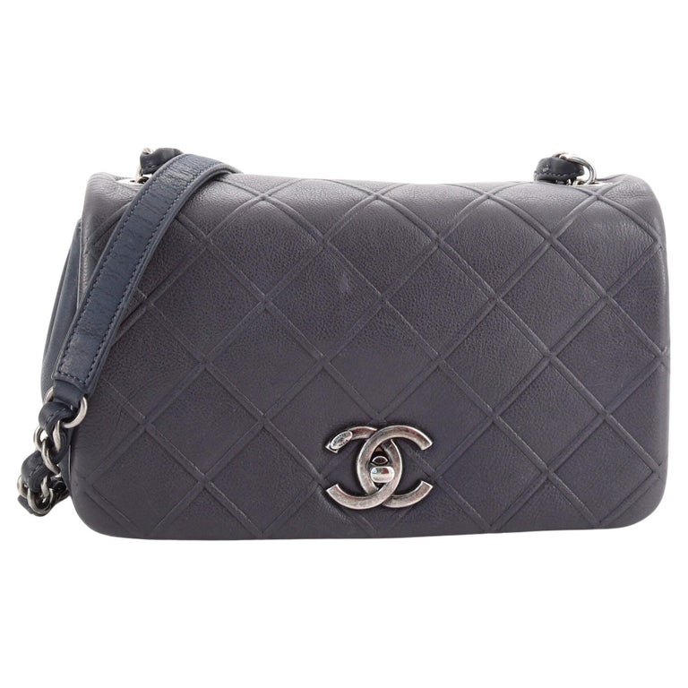 Chanel Zip Around Card Holder on Chain Quilted Caviar Mini at