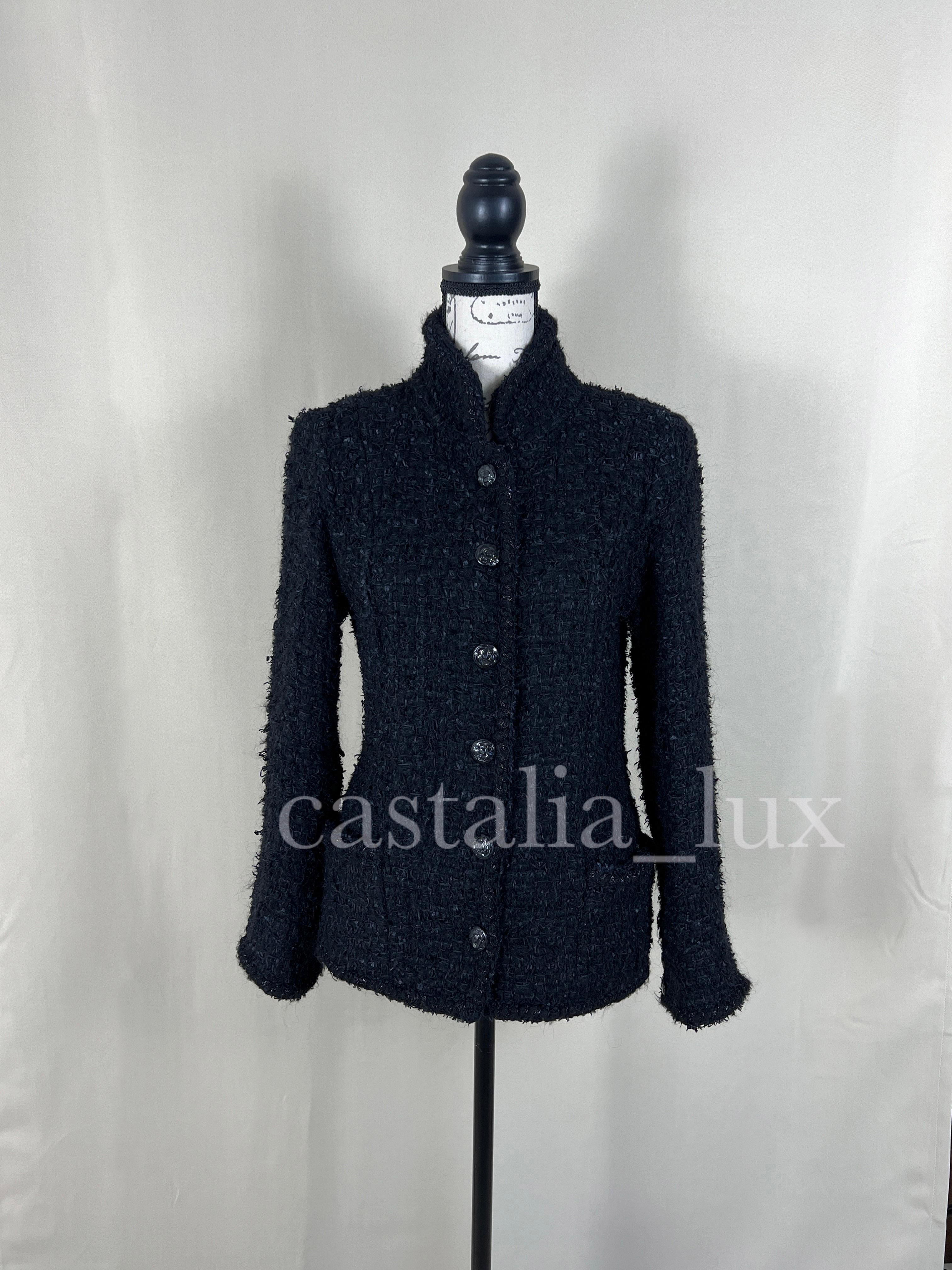 Chanel New Coco Brasserie Black Lesage Tweed Jacket In New Condition In Dubai, AE
