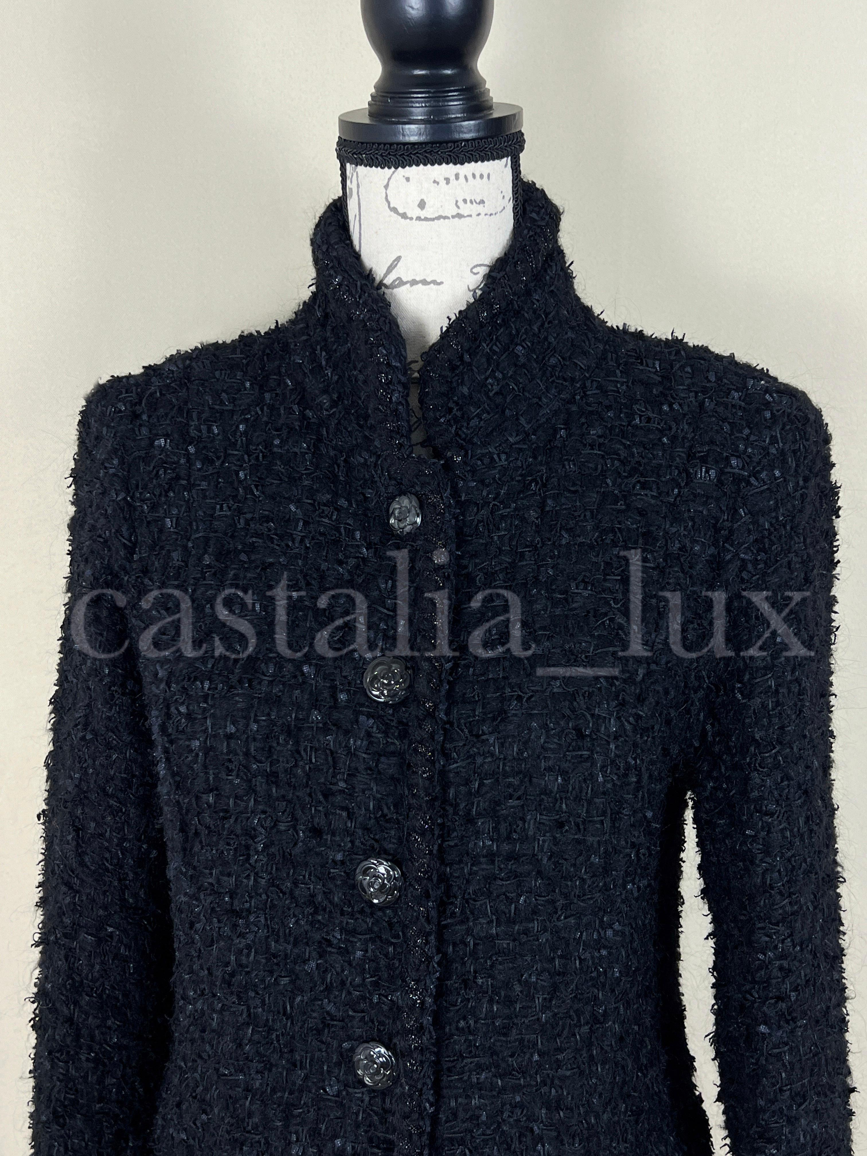 Women's or Men's Chanel New Coco Brasserie Black Lesage Tweed Jacket