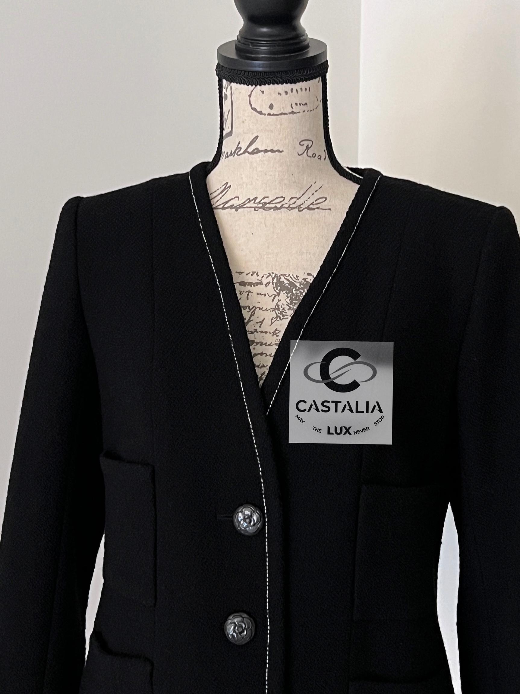 Chanel New Coco Brasserie Black Tweed Jacket 9