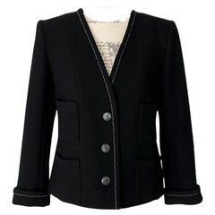 Chanel New Coco Brasserie Black Tweed Jacket