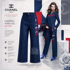 CHANEL New COCO Gabrielle Embroidery Jeans 36 FR