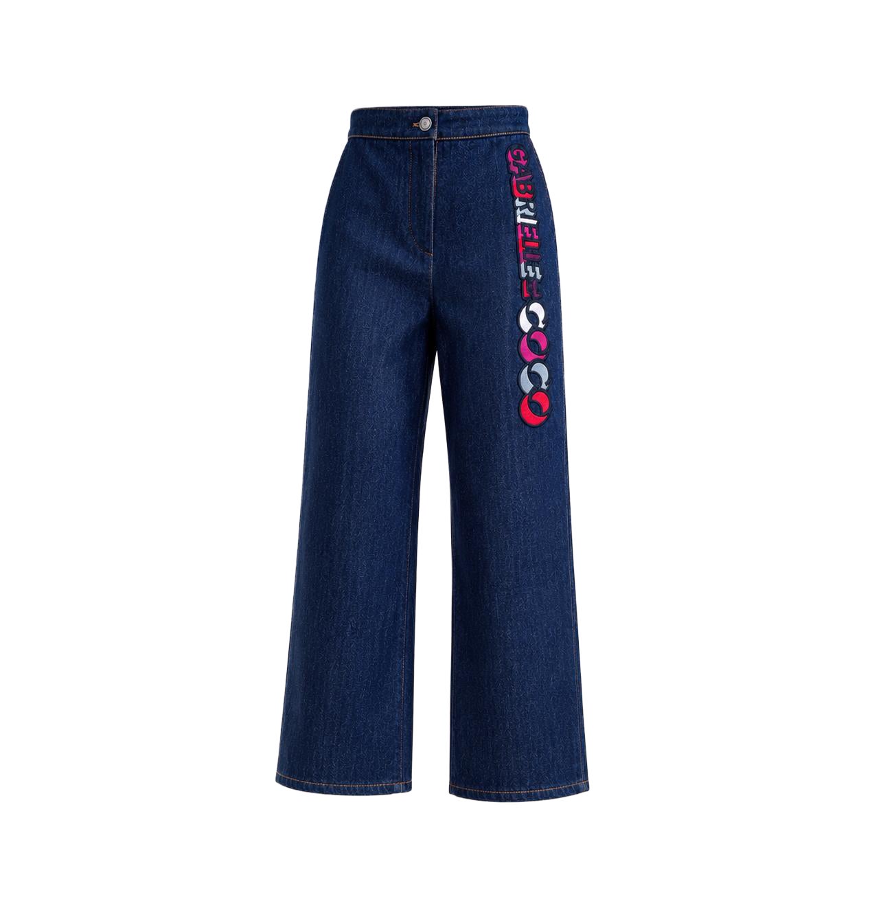CHANEL New COCO Gabrielle Embroidery Jeans 36 FR