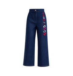 CHANEL New COCO Gabrielle Embroidery Jeans 36 FR