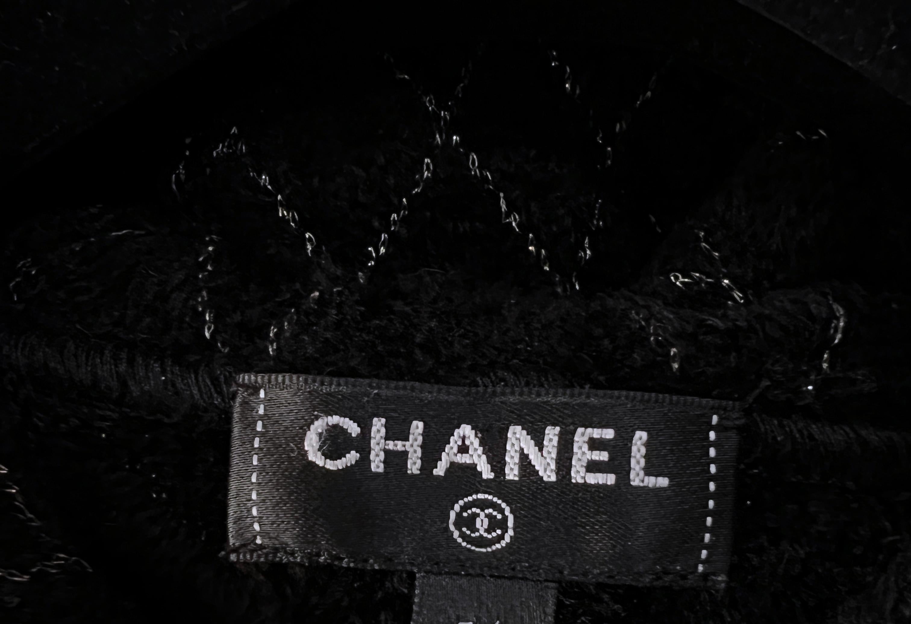 Chanel New Coco Neige Jewel Buttons Quilted Velvety Dress 9