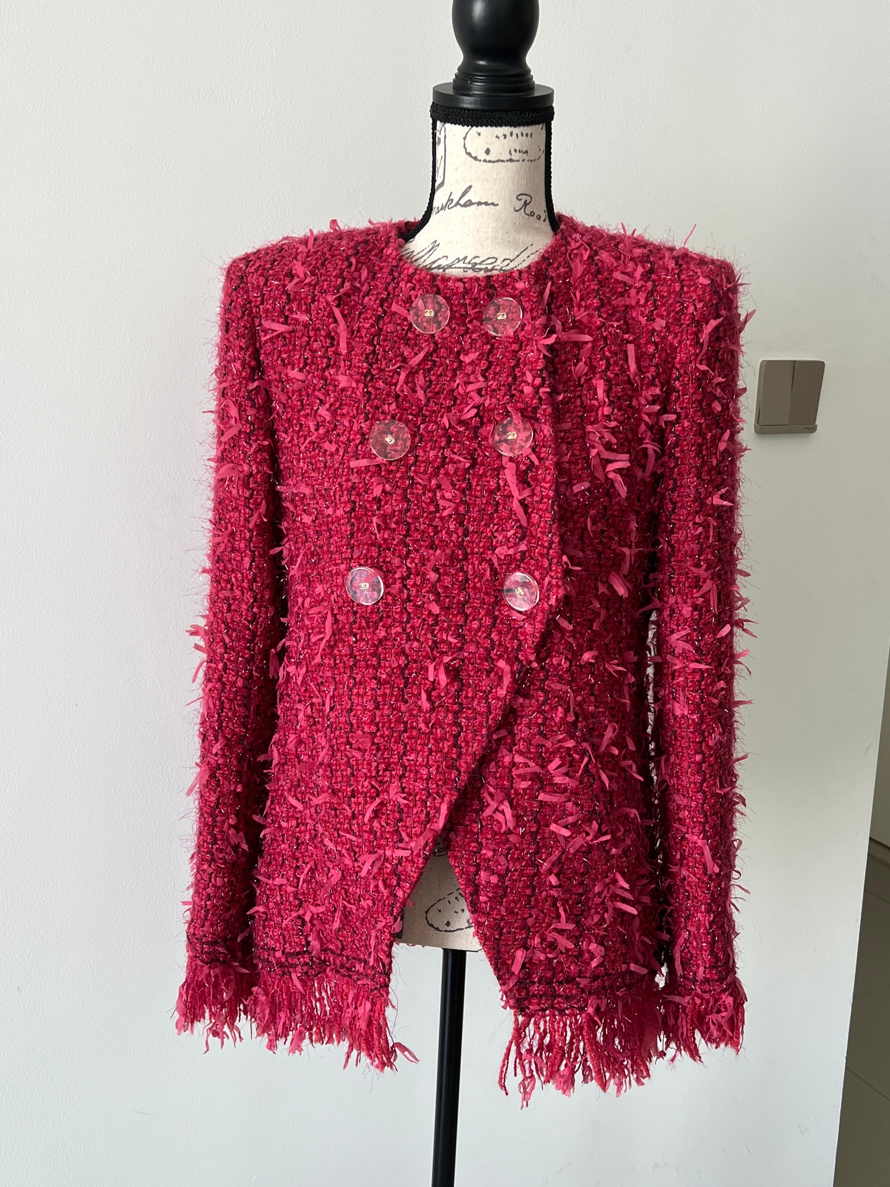 Chanel New Cosmopolite Ribbon Tweed Jacket In New Condition In Dubai, AE