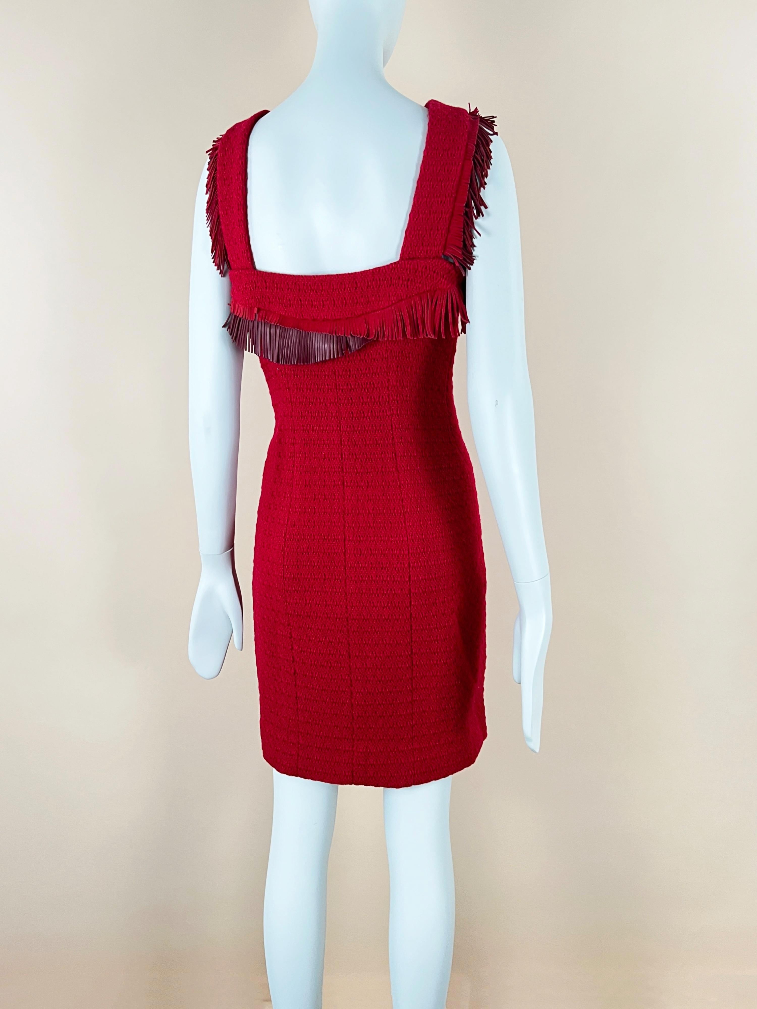 Chanel New Dallas Collection Runway Tweed Dress 8