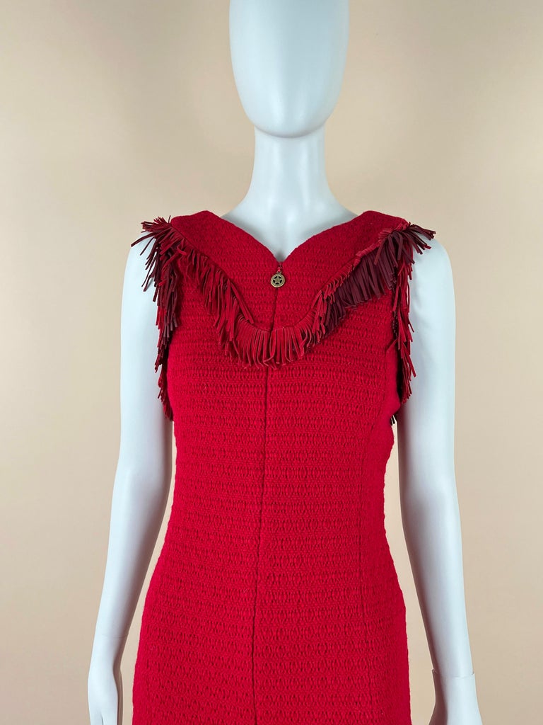 Chanel New Dallas Collection Runway Tweed Dress For Sale at 1stDibs